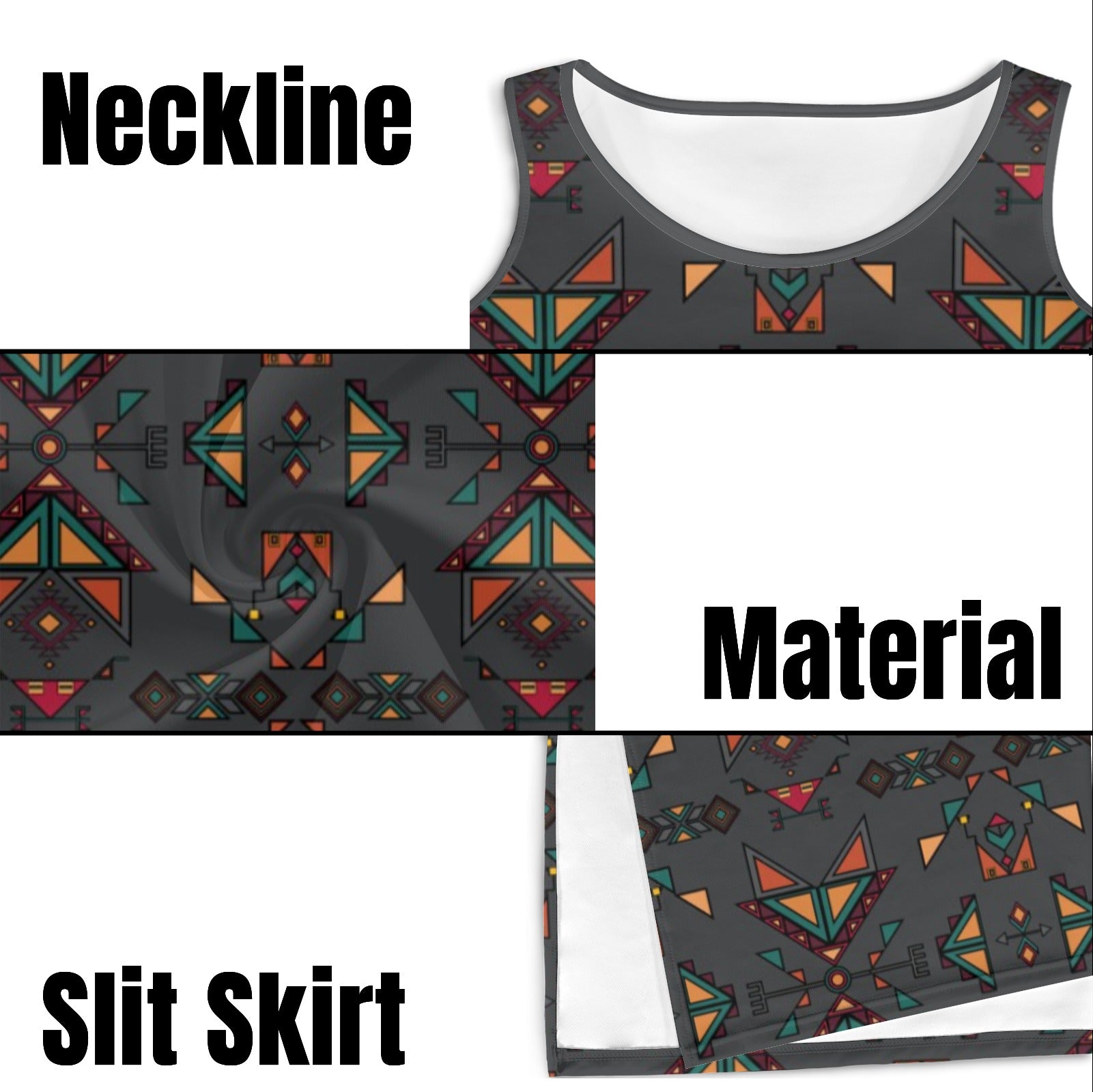 Arrow dawn Gray Phaedra Sleeveless Open Fork Long Dress