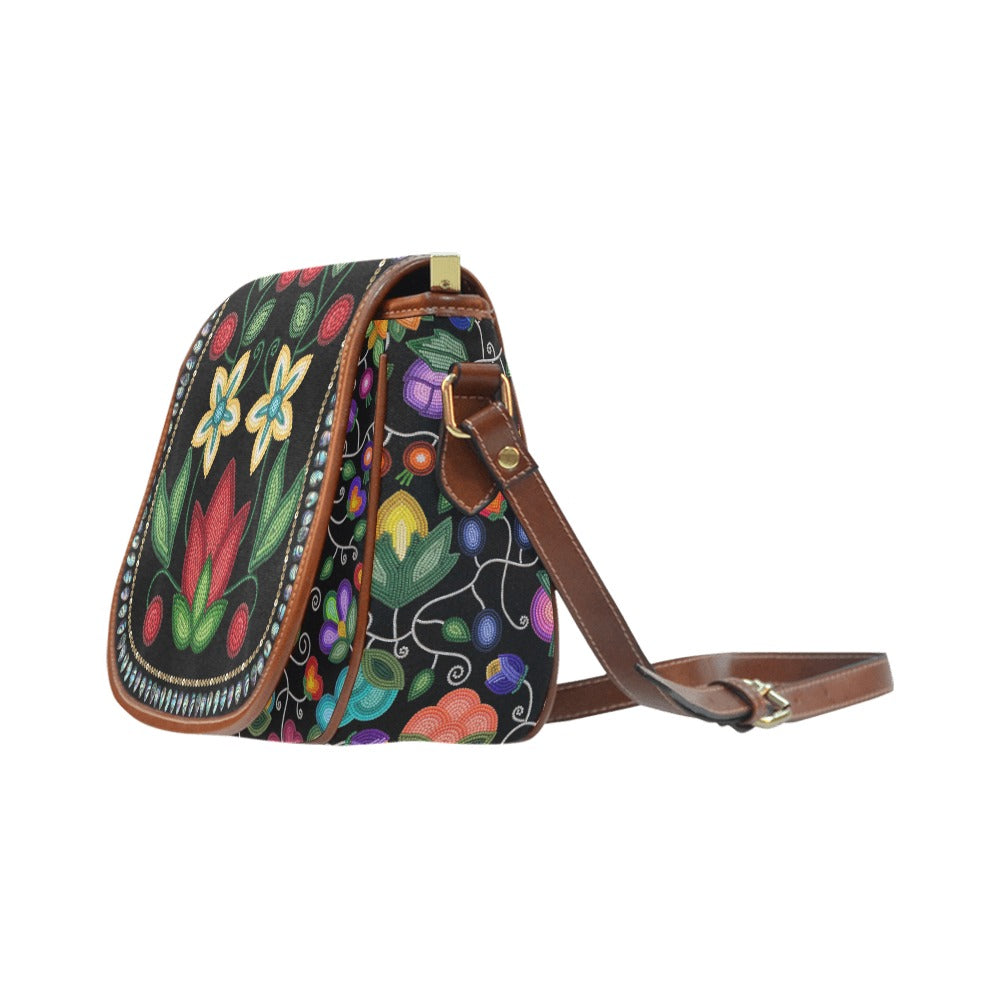 Beaded Offering Black 1 Saddle Bag/Large