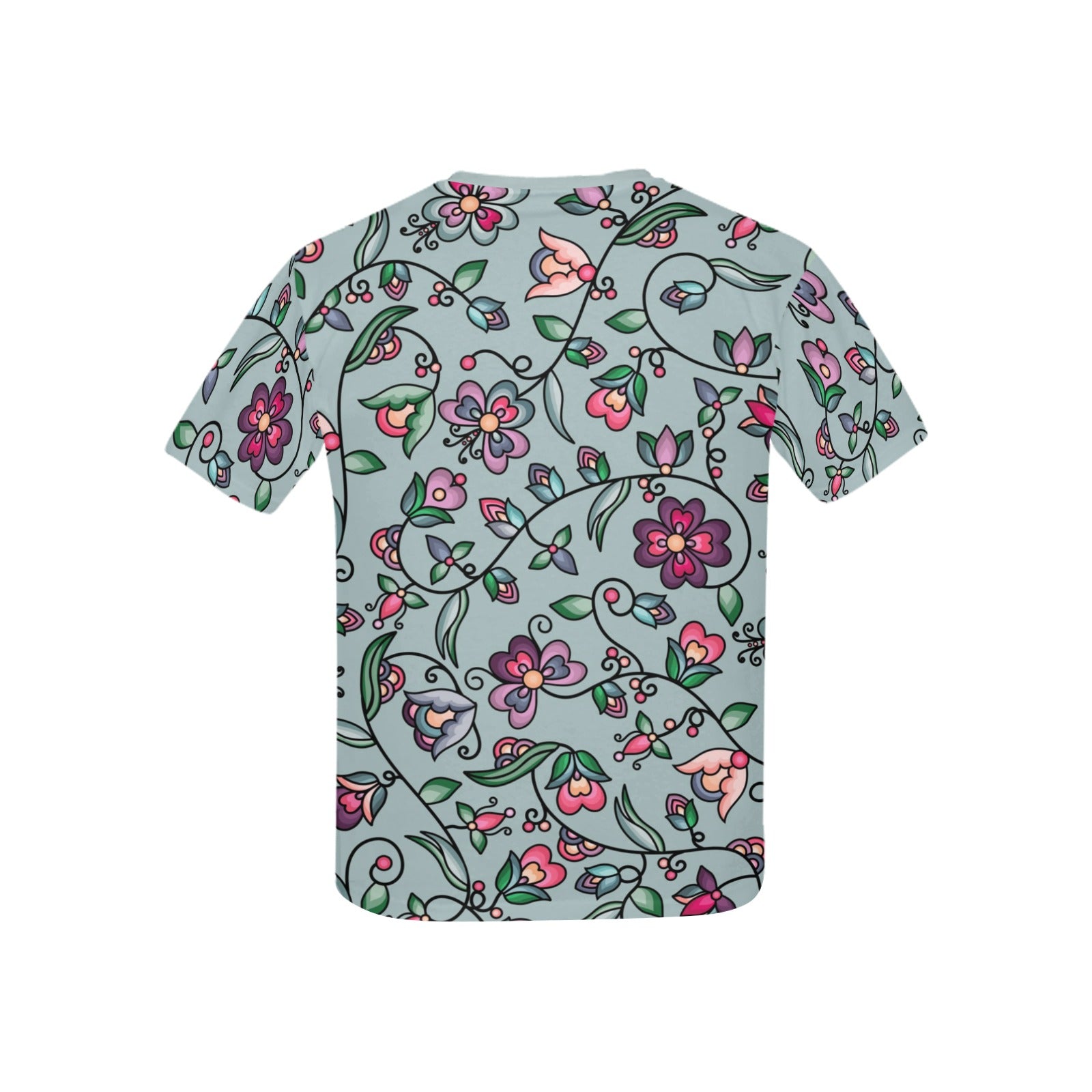 Amber Evening Garland Turquoise Kids' T-shirt (USA Size)