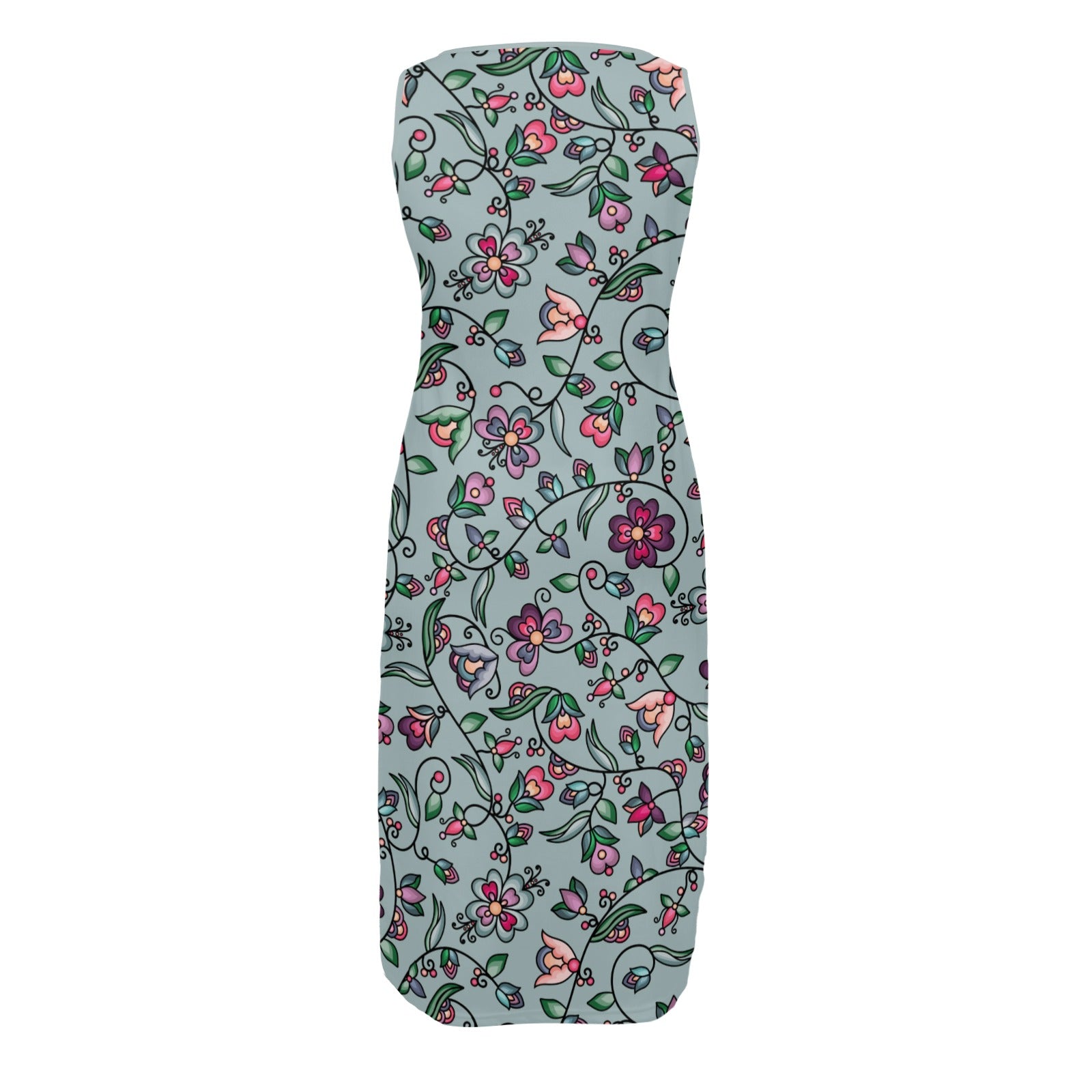 Amber Evening Garland Turquoise Phaedra Sleeveless Open Fork Long Dress