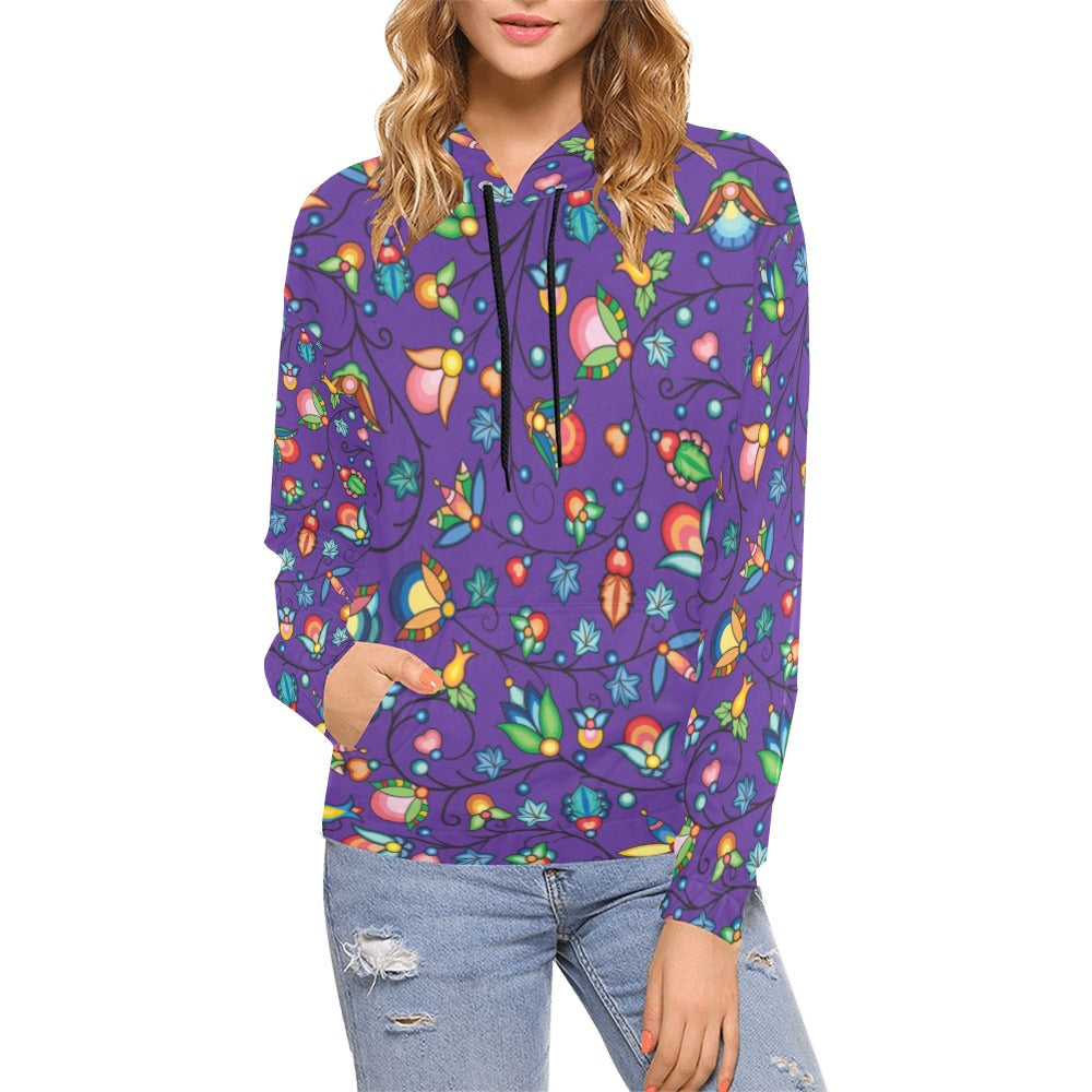 Prairie Plains Spirit Midnight Purple Hoodie for Women (USA Size)