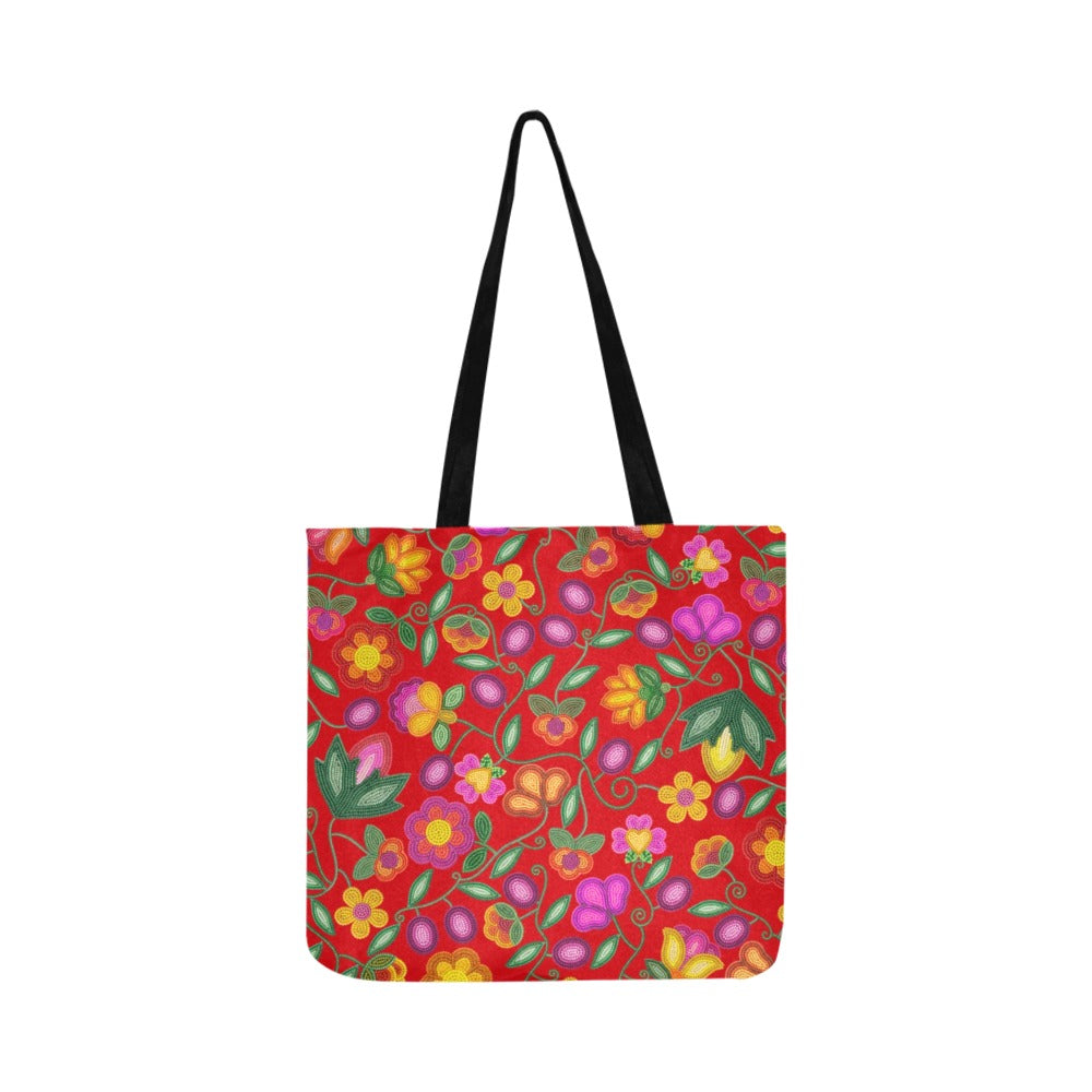 Boreal Bounty Red Reusable Shopping Bag (Two sides)