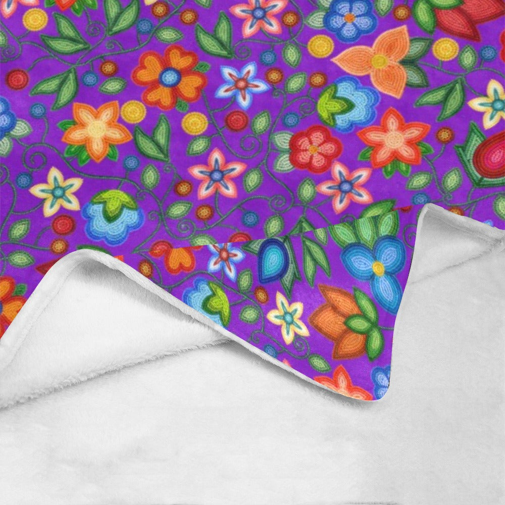 Morning Harmony Purple Ultra-Soft Micro Fleece Blanket 50"x60"