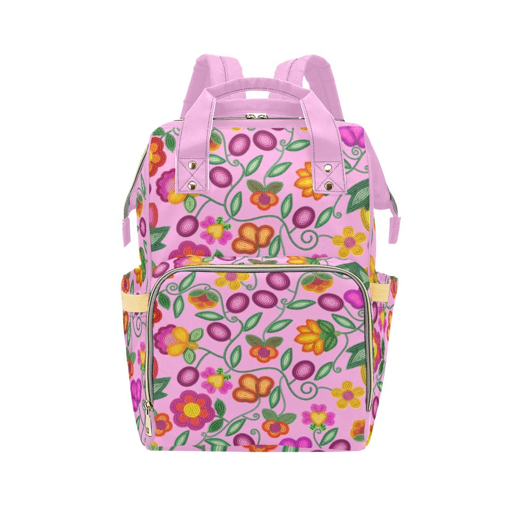 Boreal Bounty Pink Multi-Function Diaper Backpack/Diaper Bag