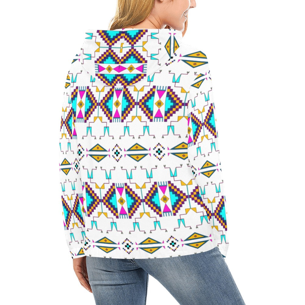 Rite of Passage White Hoodie for Women (USA Size)