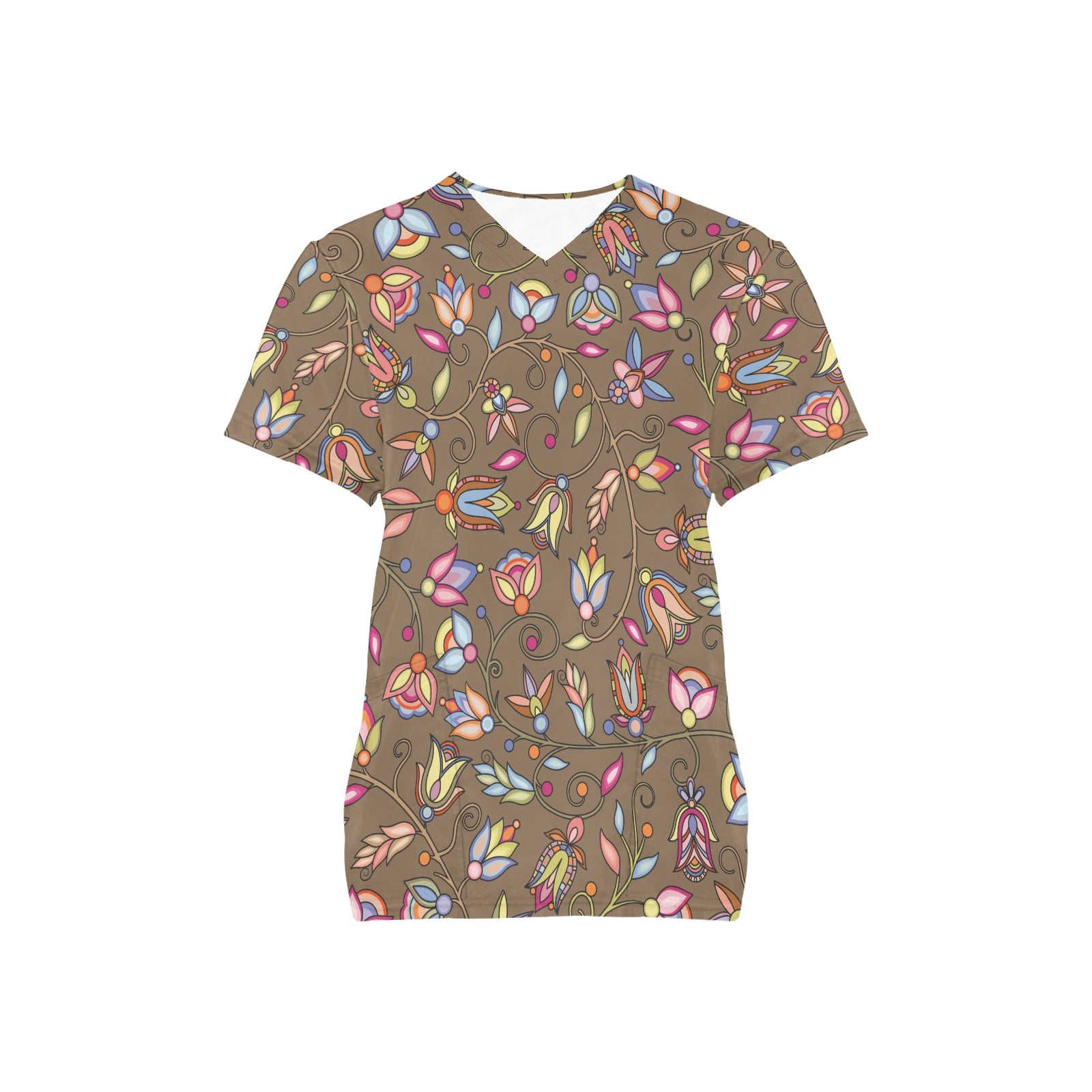 Buffalo Bloom Earth Song Scrub Top