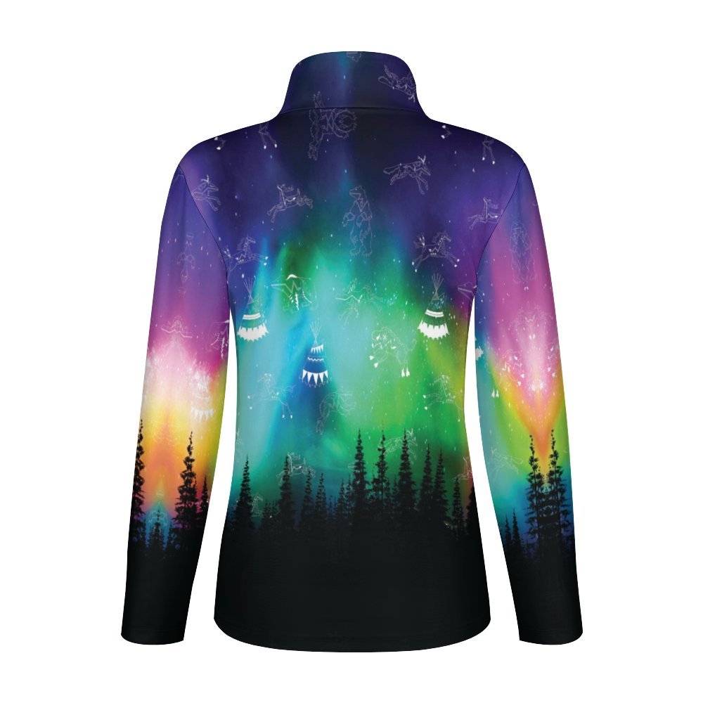 Aurora Medicine Animals Long Sleeve Yoga Shirt