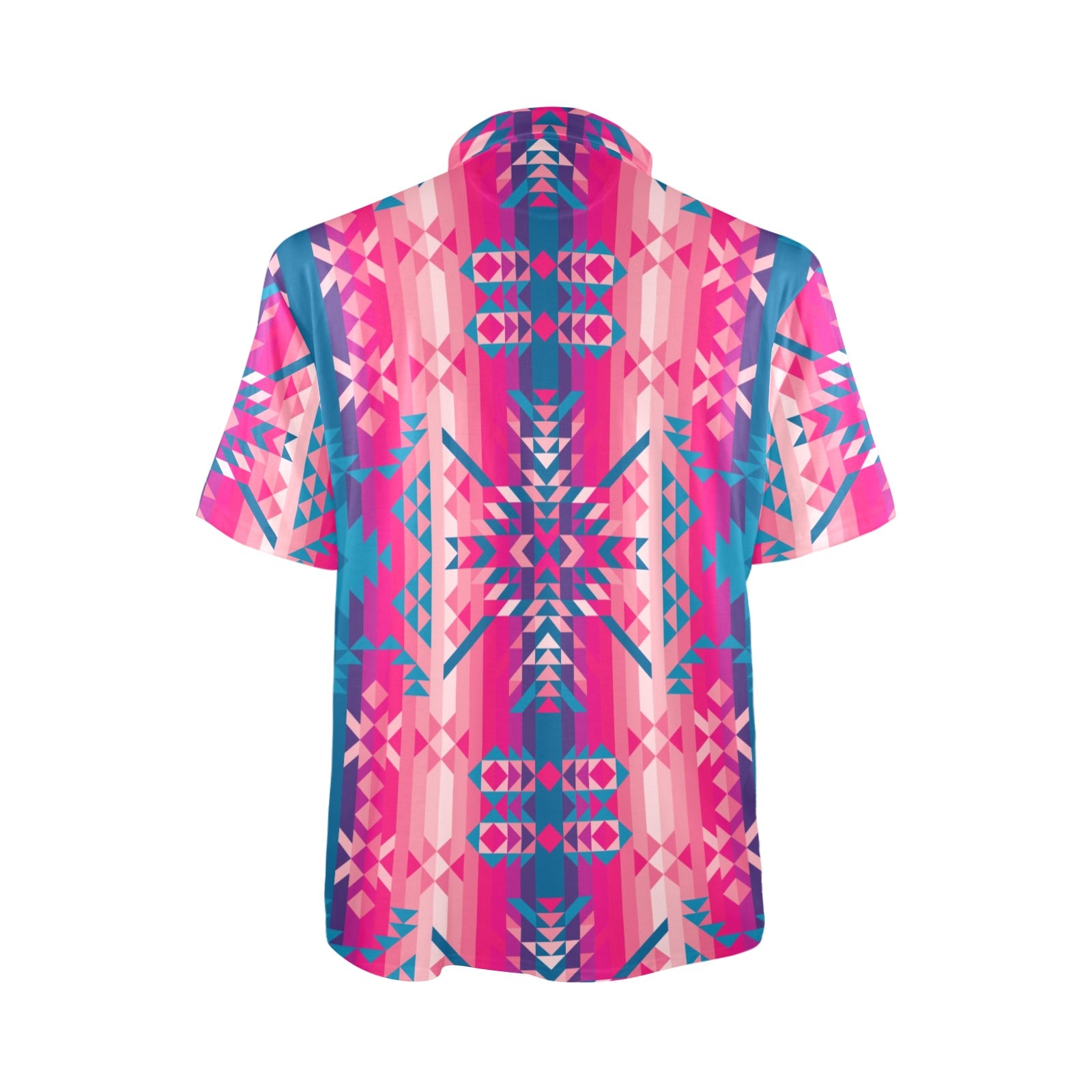 Desert Geo Blue Polo Shirt