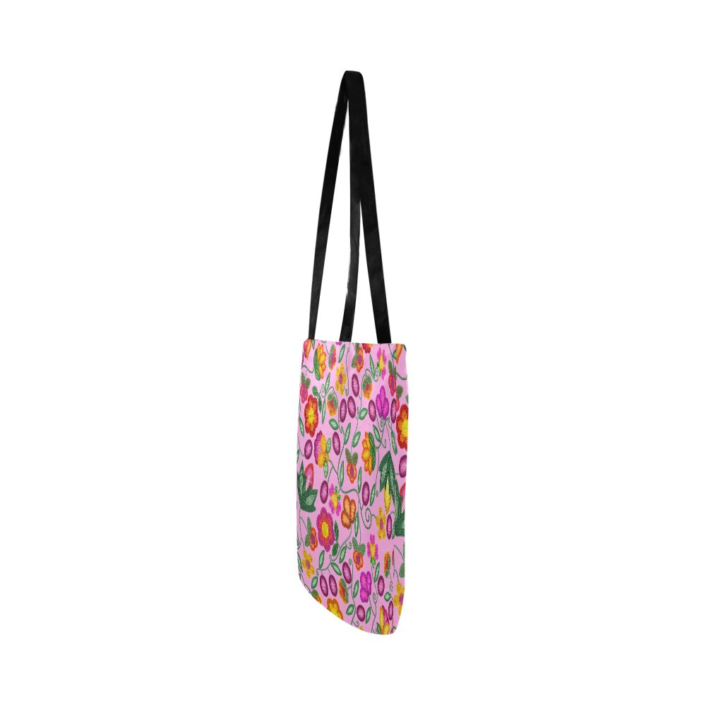 Boreal Bounty Pink Reusable Shopping Bag (Two sides)