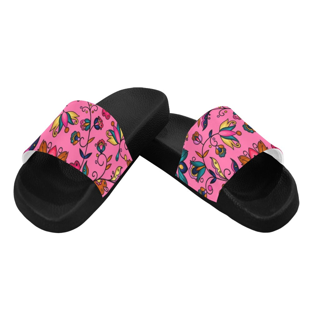 Copper Prairie Petals Pink Women's Slide Sandals