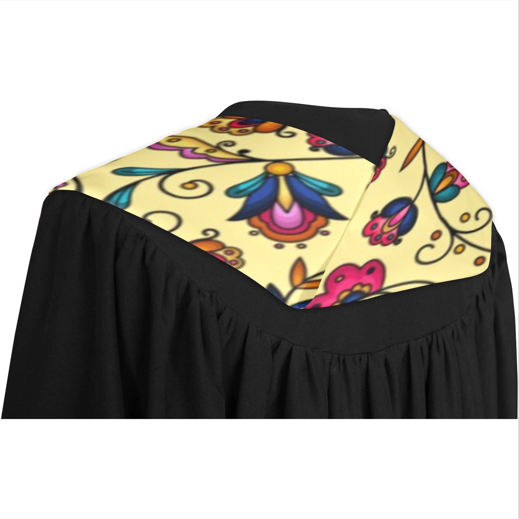 Copper Prairie Petals Yellow Graduation Stole