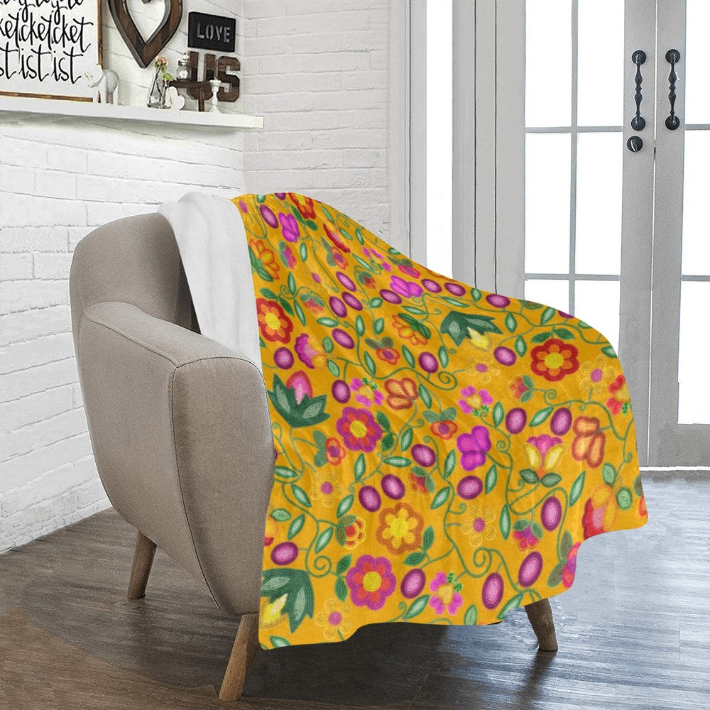 Boreal Bounty Yellow Ultra-Soft Micro Fleece Blanket 40"x50"