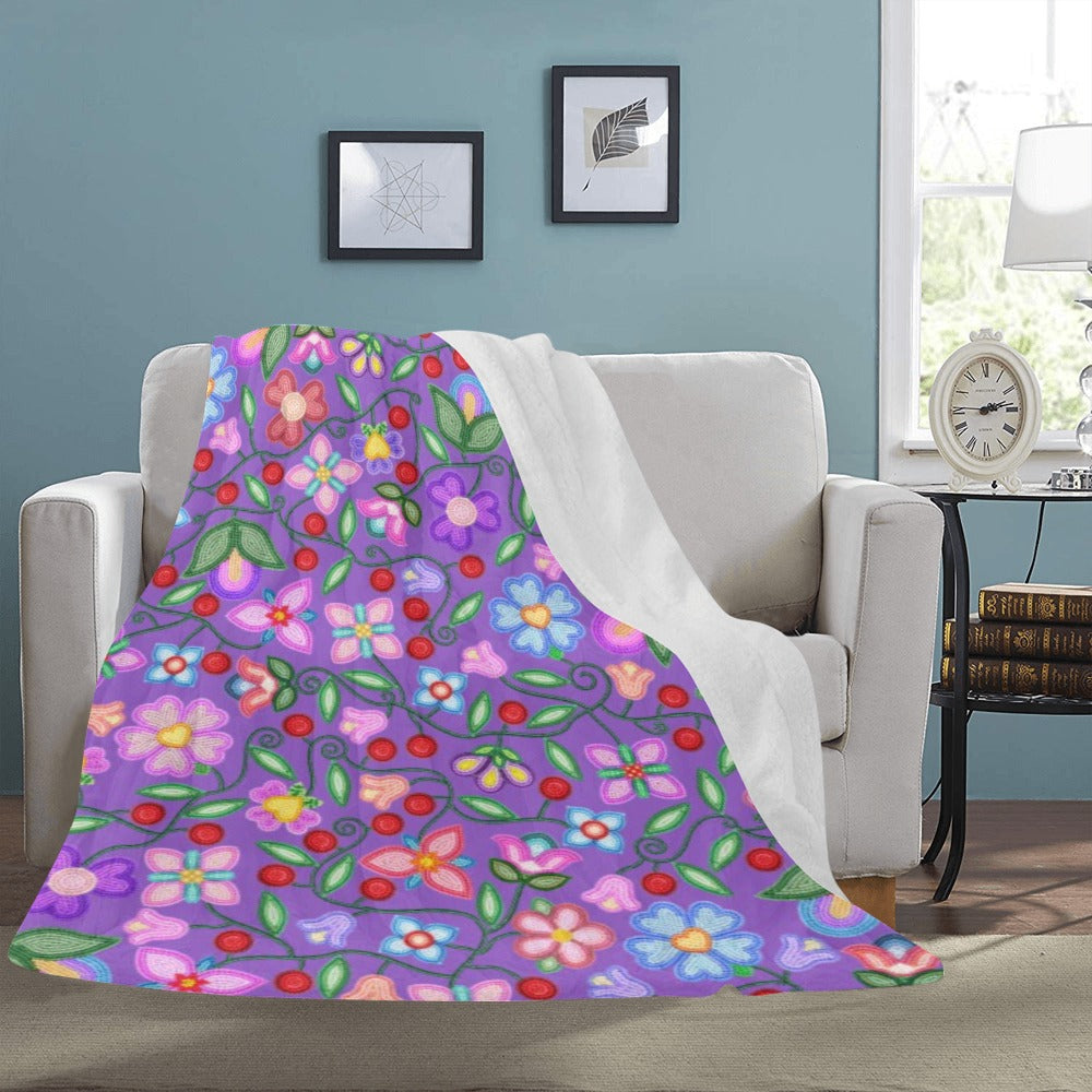Petal Harmony Lavender Ultra-Soft Micro Fleece Blanket 60"x80"