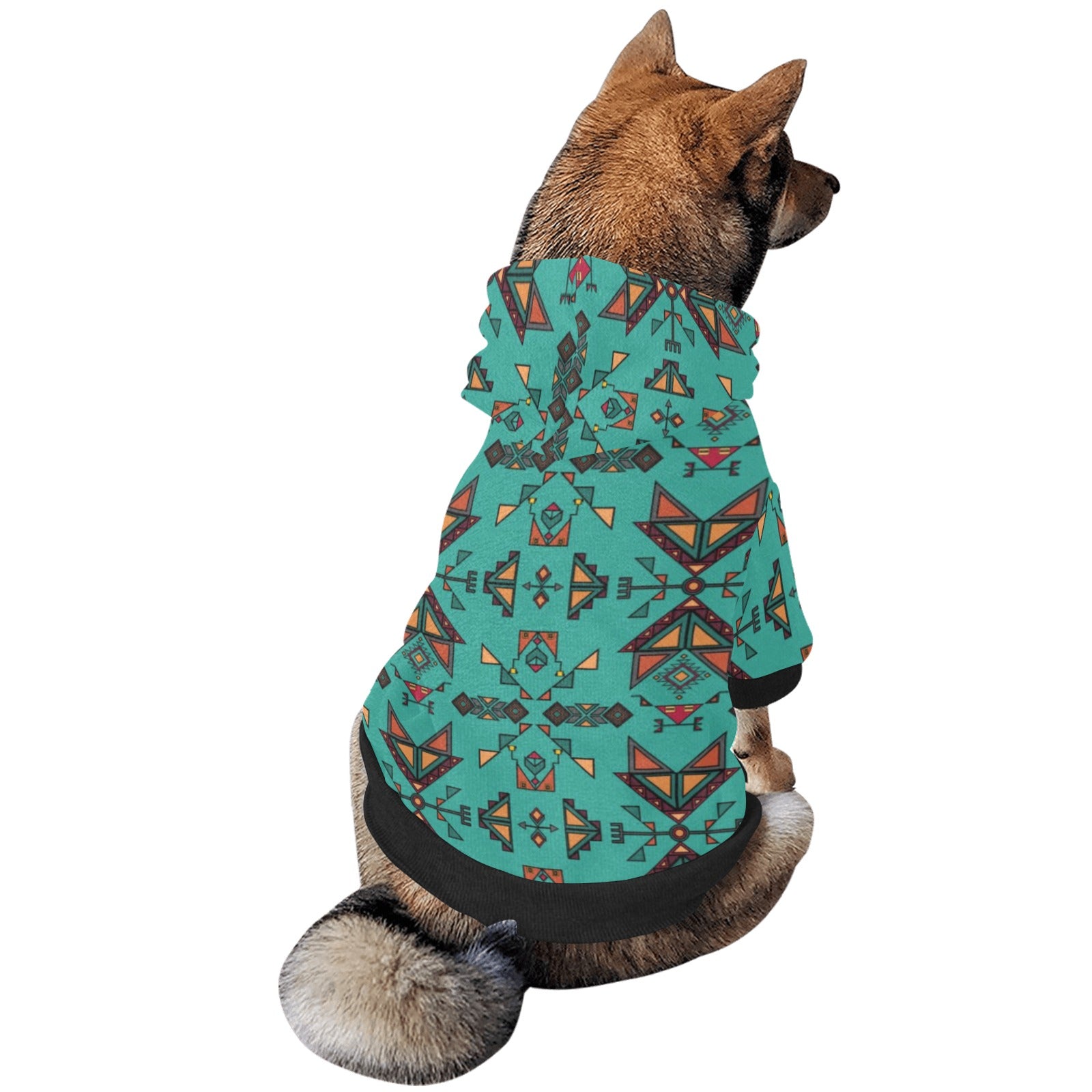 Arrow dawn Turquoise Pet Dog Hoodie