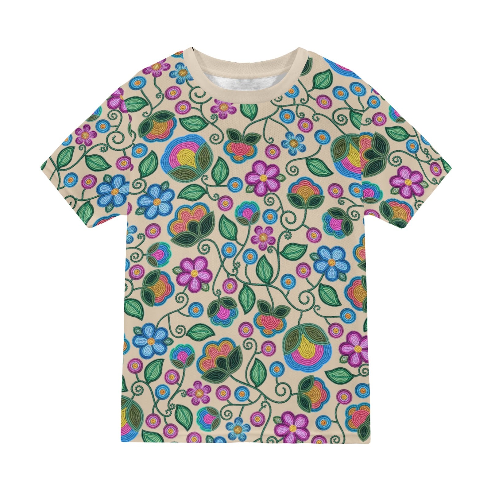 Turquoise Sunbeam Cream T-shirt for Men