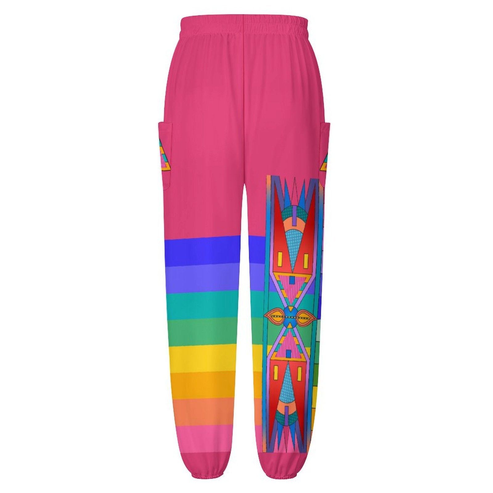 Rainbow Spirit Path Pastel Ribbon Joggers