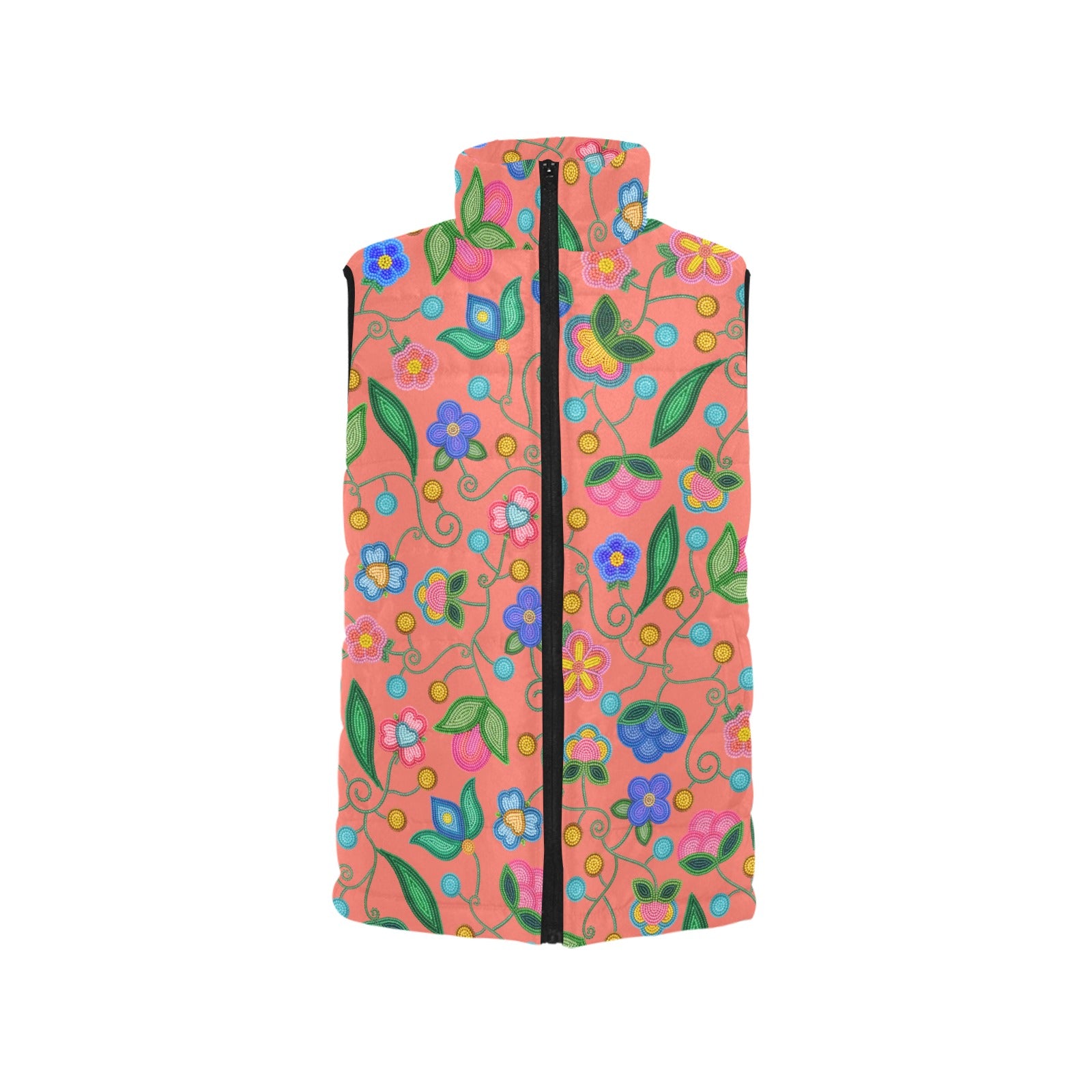 Skyberry Serenade Peach Women's Padded Vest Jacket