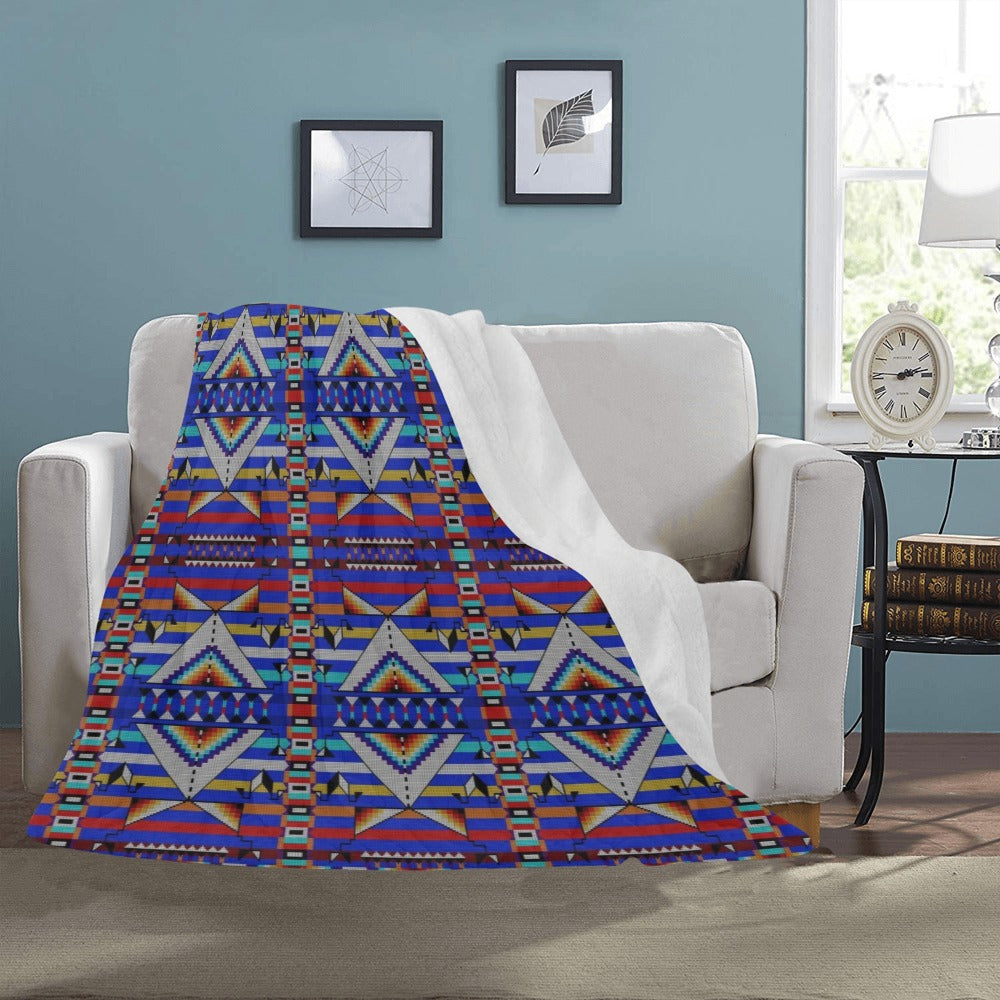 Medicine Blessing Blue Ultra-Soft Micro Fleece Blanket 50"x60"