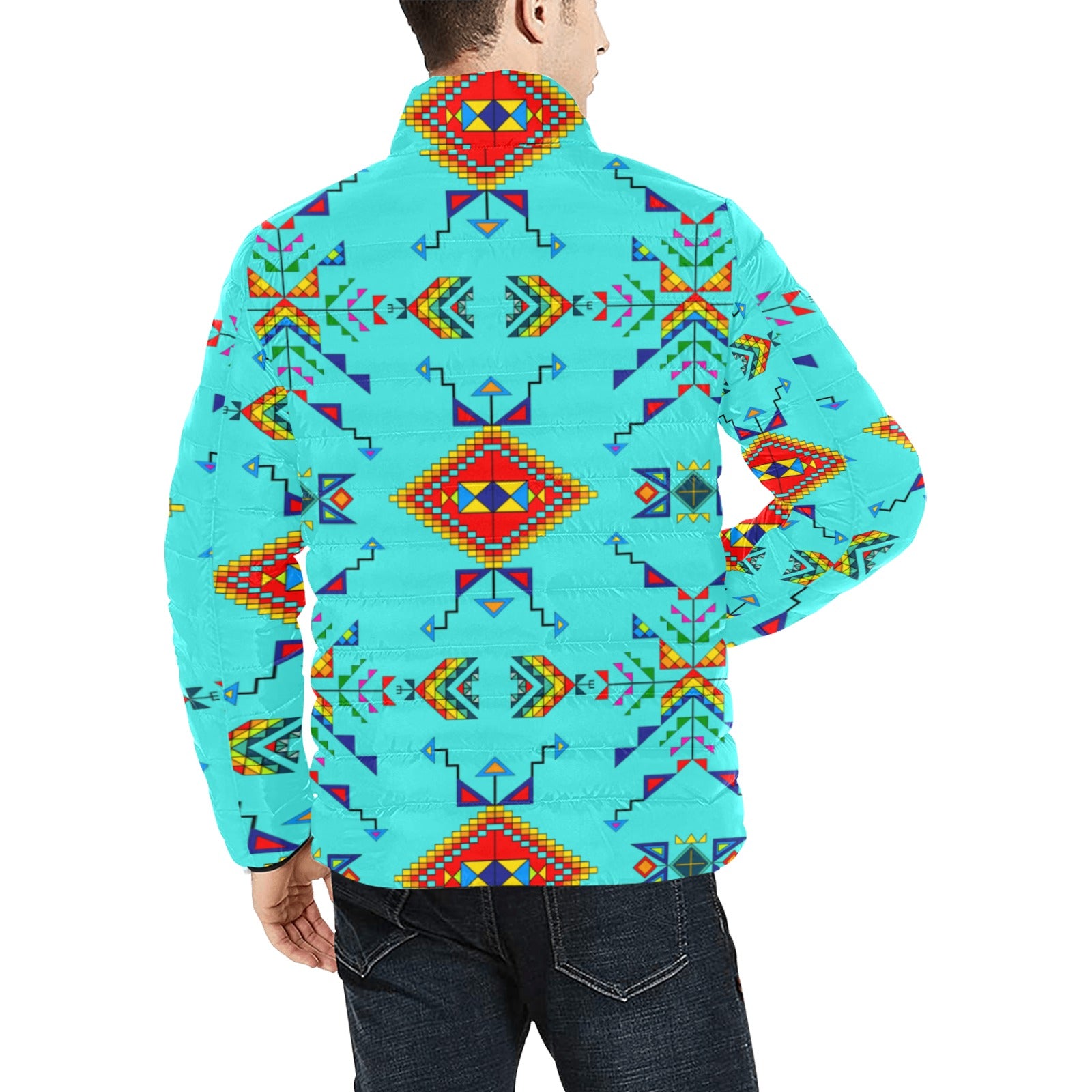 Buffalo Jump Turquoise Men's Padded Jacket