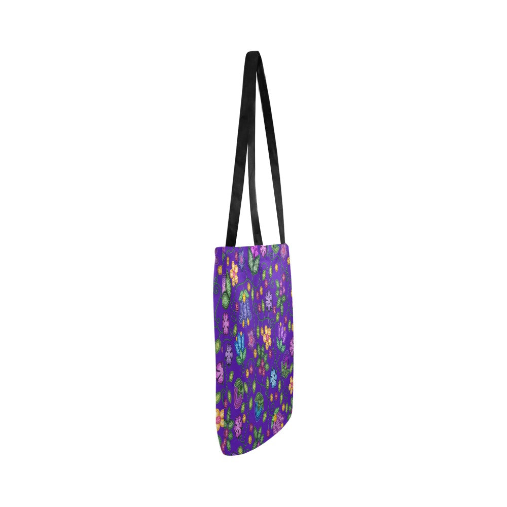 Bloom Uplift Indigo Reusable Shopping Bag (Two sides)