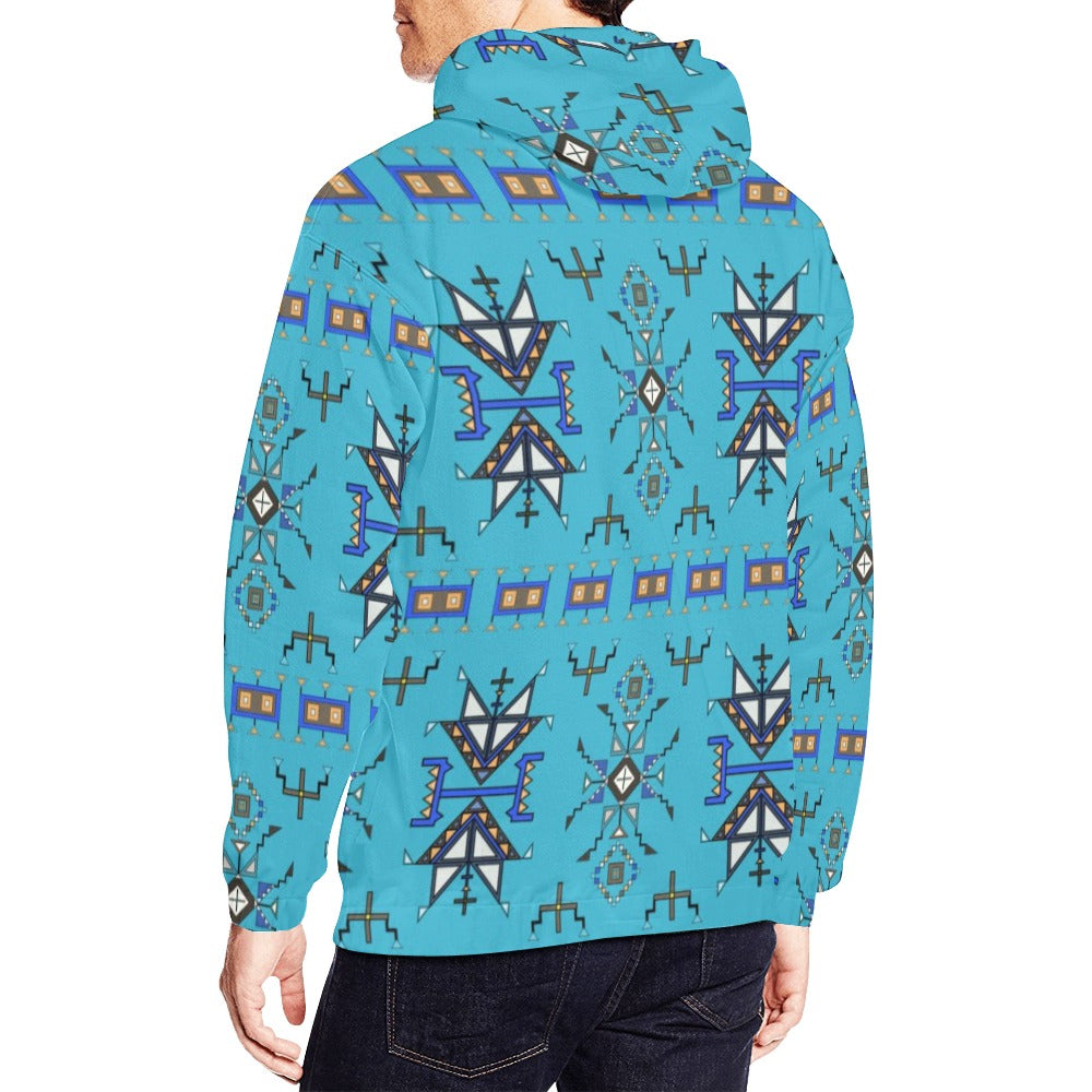 Eagle Strike Blue Hoodie for Men (USA Size)