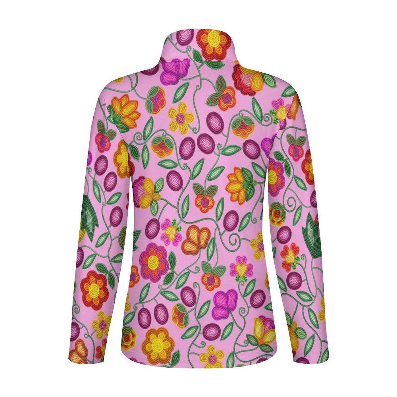 Boreal Bounty Pink Long Sleeve Yoga Shirt
