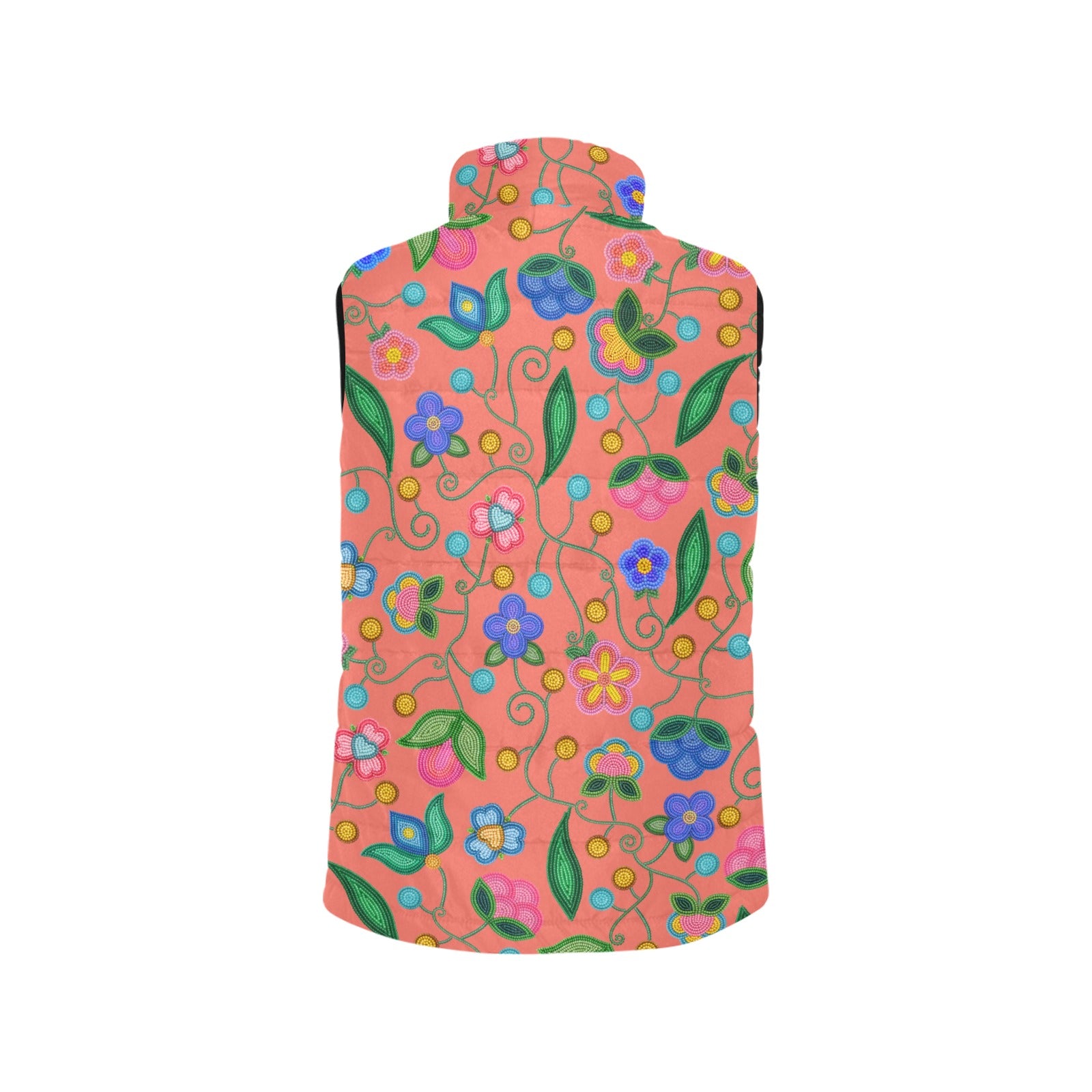 Skyberry Serenade Peach Women's Padded Vest Jacket
