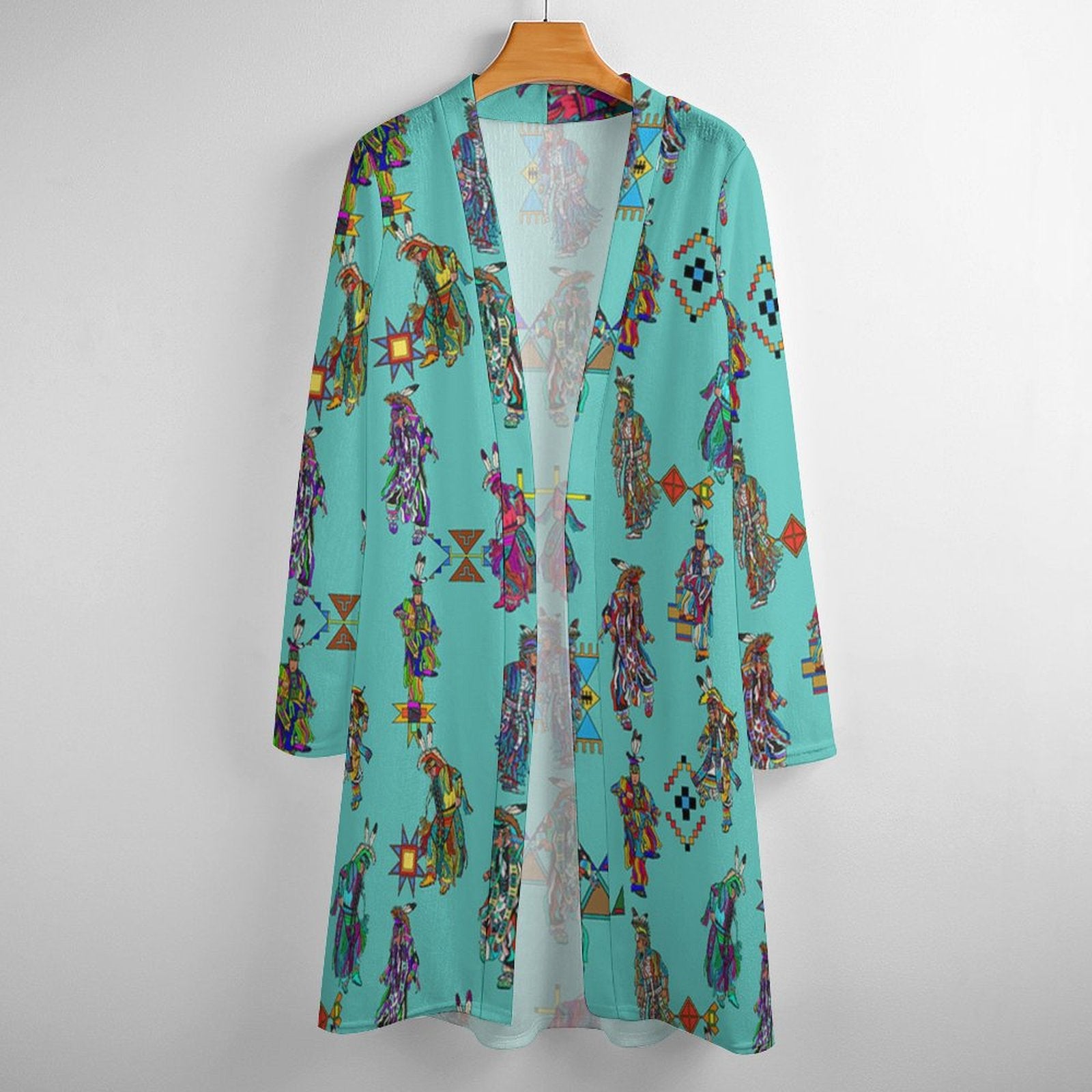 Men's Grass Dancers Eggshell Blue Cardigan