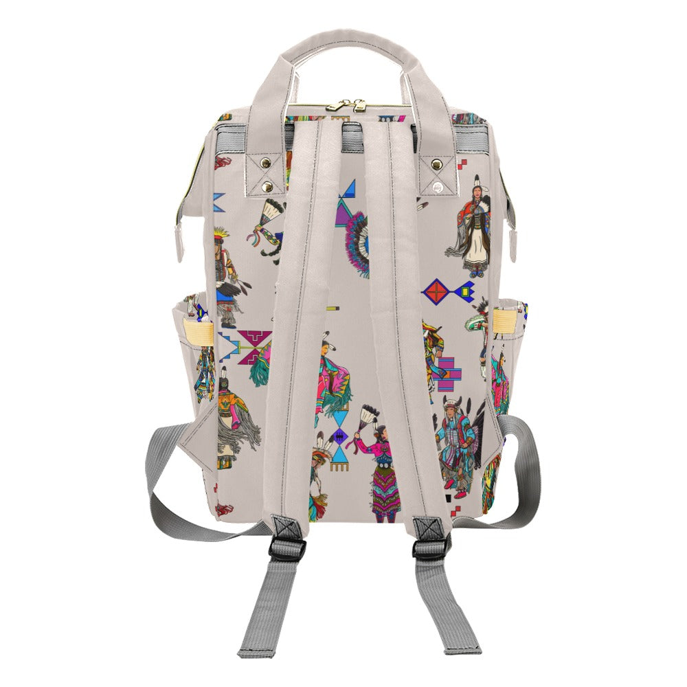 Grand Entry Dancers Muslin Multi-Function Diaper Backpack/Diaper Bag