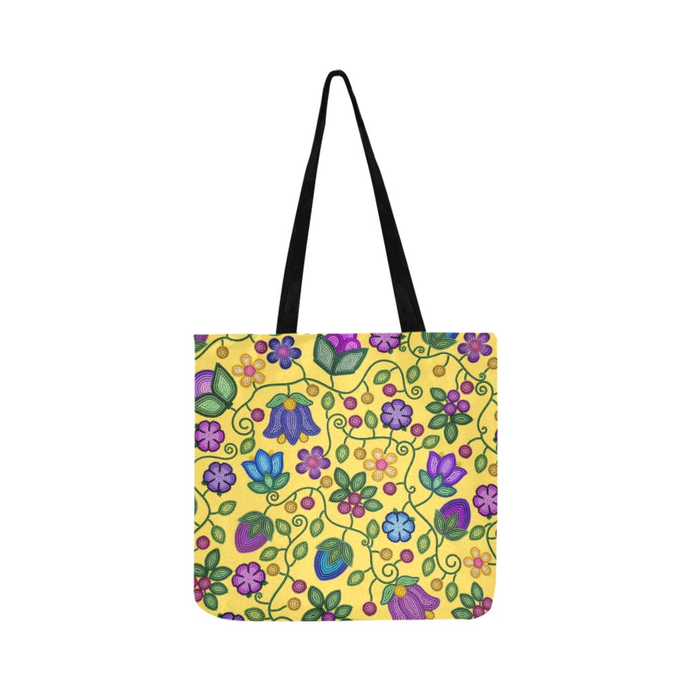 Bloom Uplift Yellow Reusable Shopping Bag (Two sides)