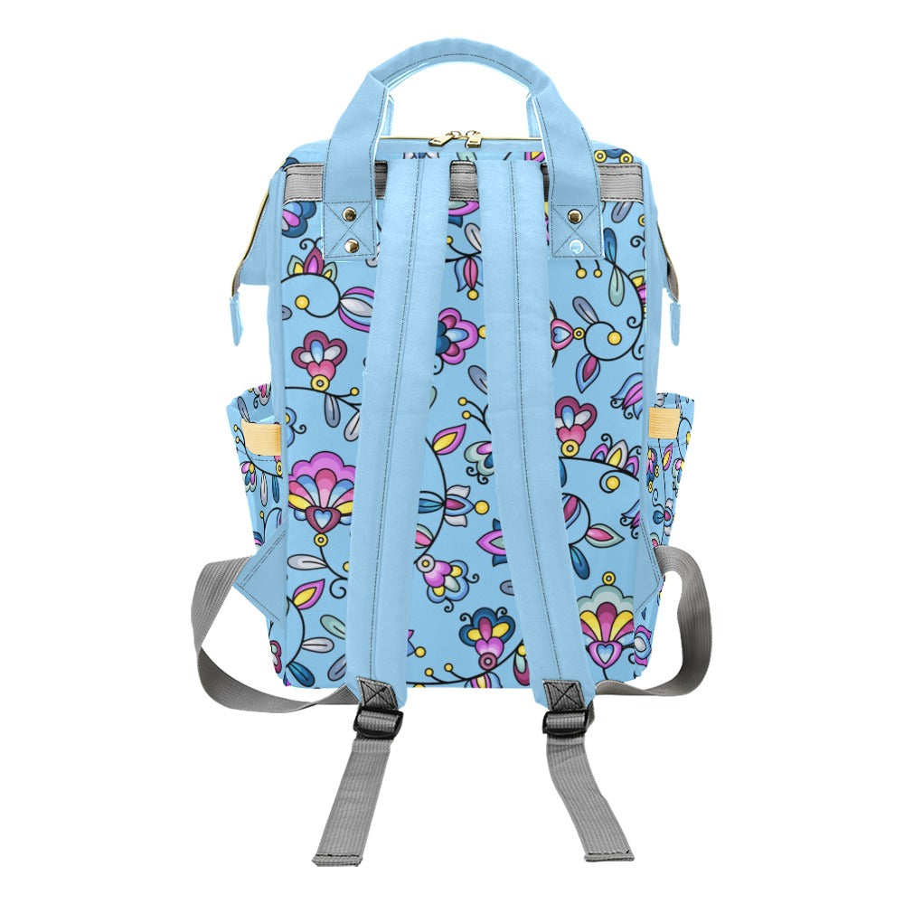 Autumn Bundle Blessing Blue Multi-Function Diaper Backpack/Diaper Bag