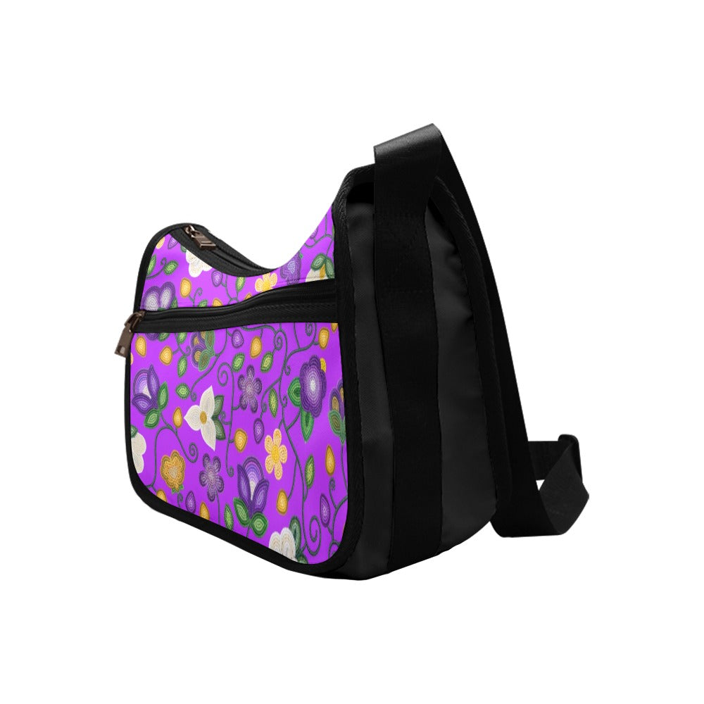 Midnight Moss Bloom Purple Crossbody Bag