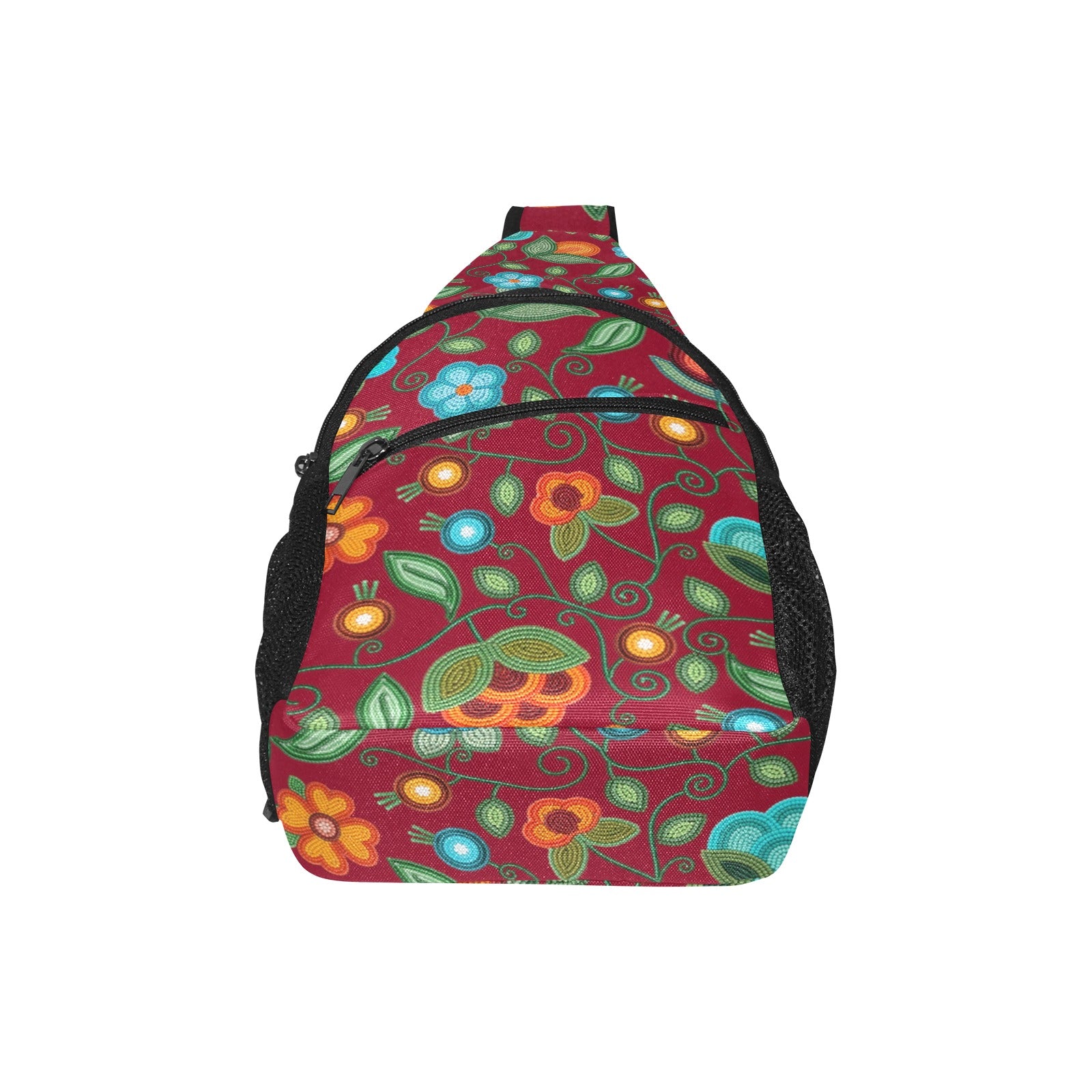 Prairie Fire Petals Red Chest Bag