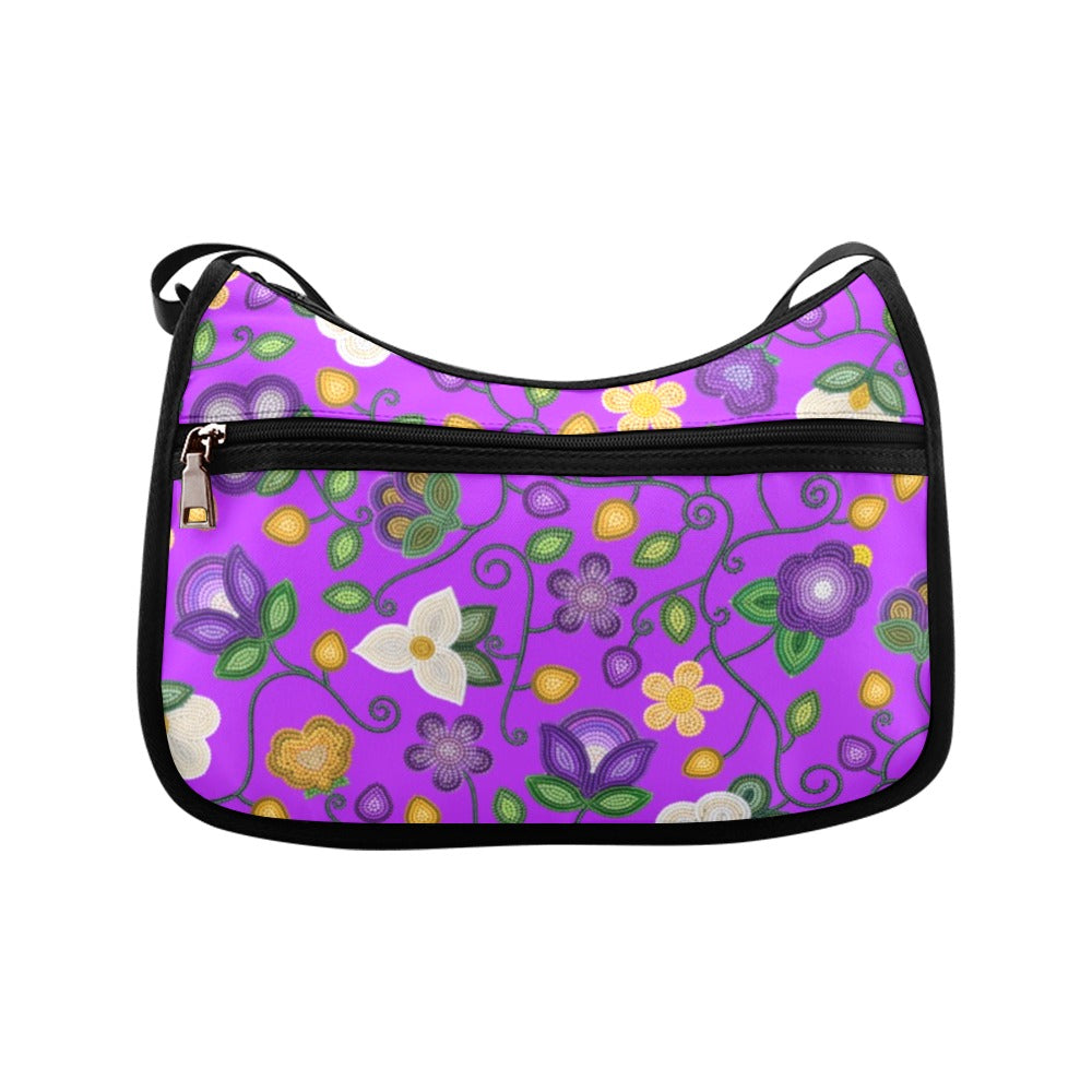 Midnight Moss Bloom Purple Crossbody Bag