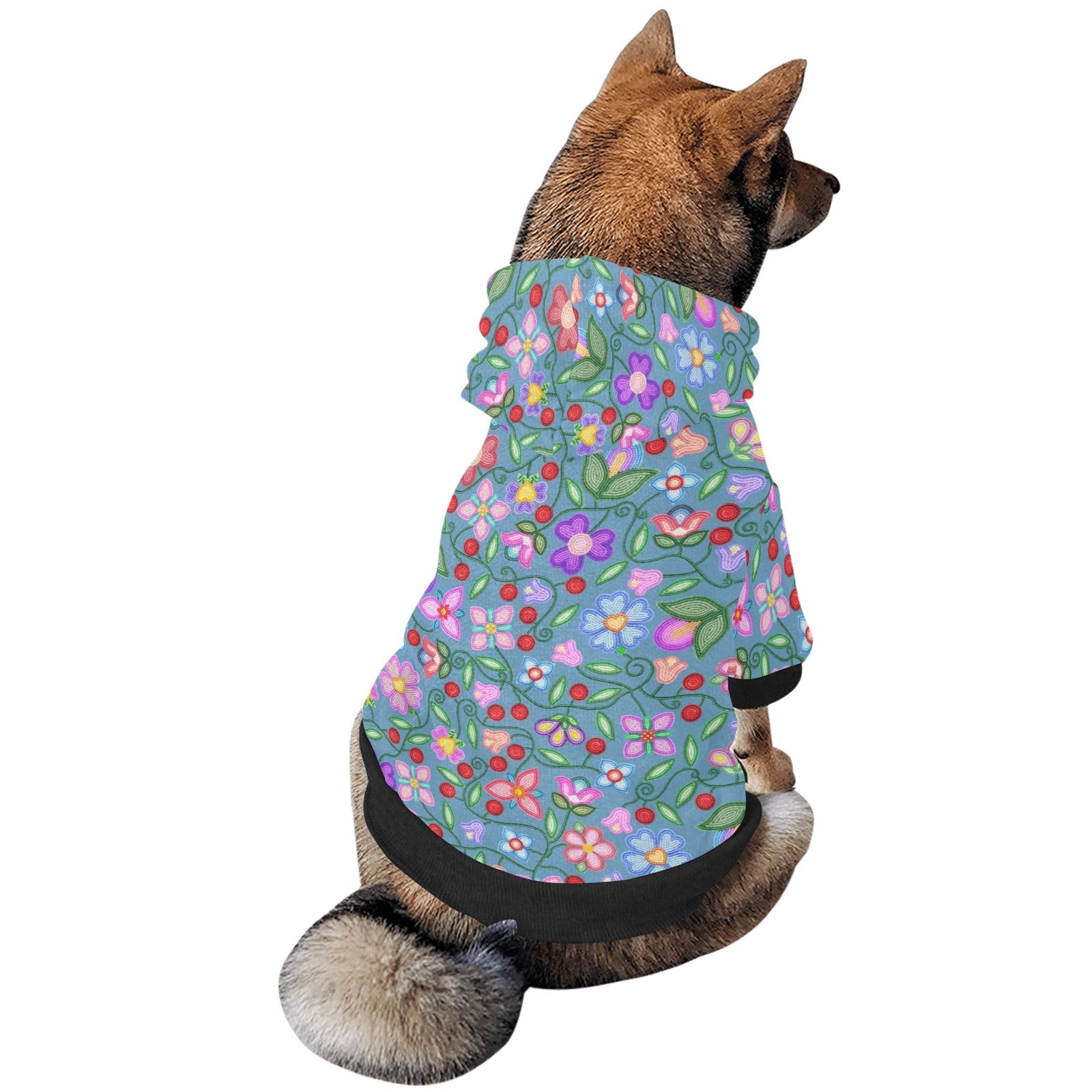 Petal Harmony River Pet Dog Hoodie