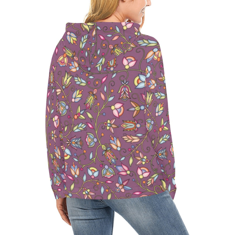 Buffalo Bloom Blush Hoodie for Women (USA Size)