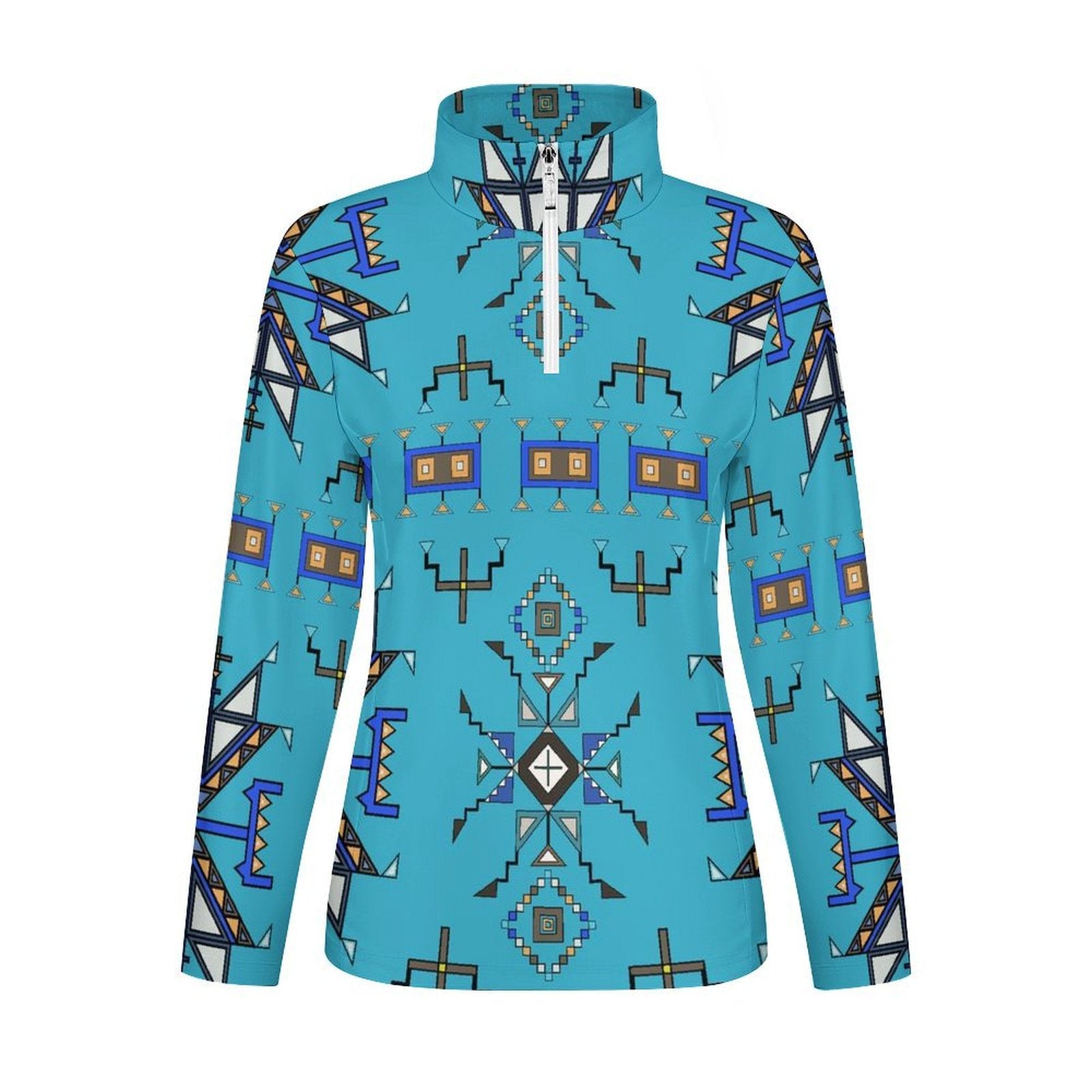 Eagle Strike Blue Long Sleeve Yoga Shirt