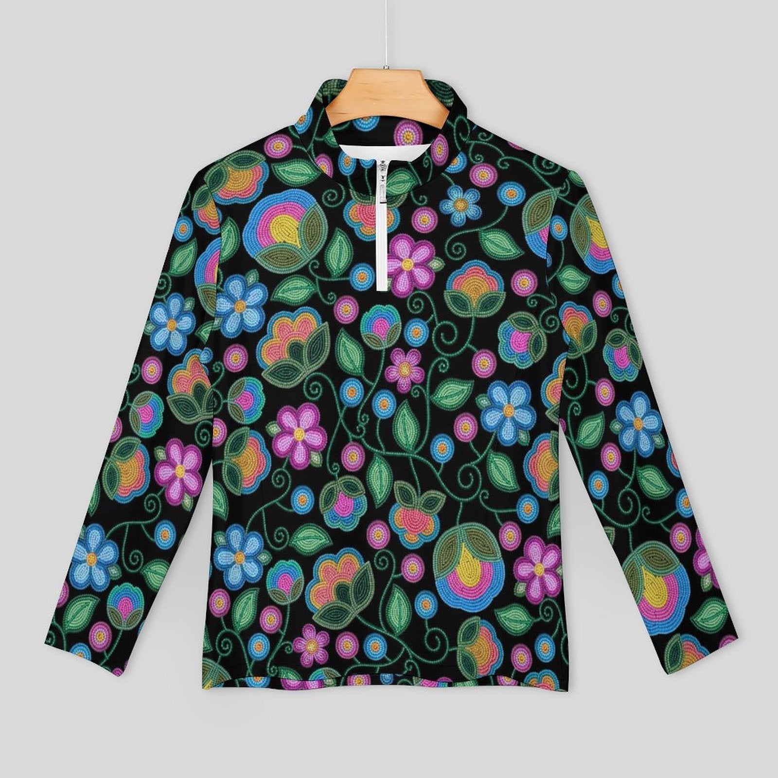 Turquoise Sunbeam Long Sleeve Yoga Shirt