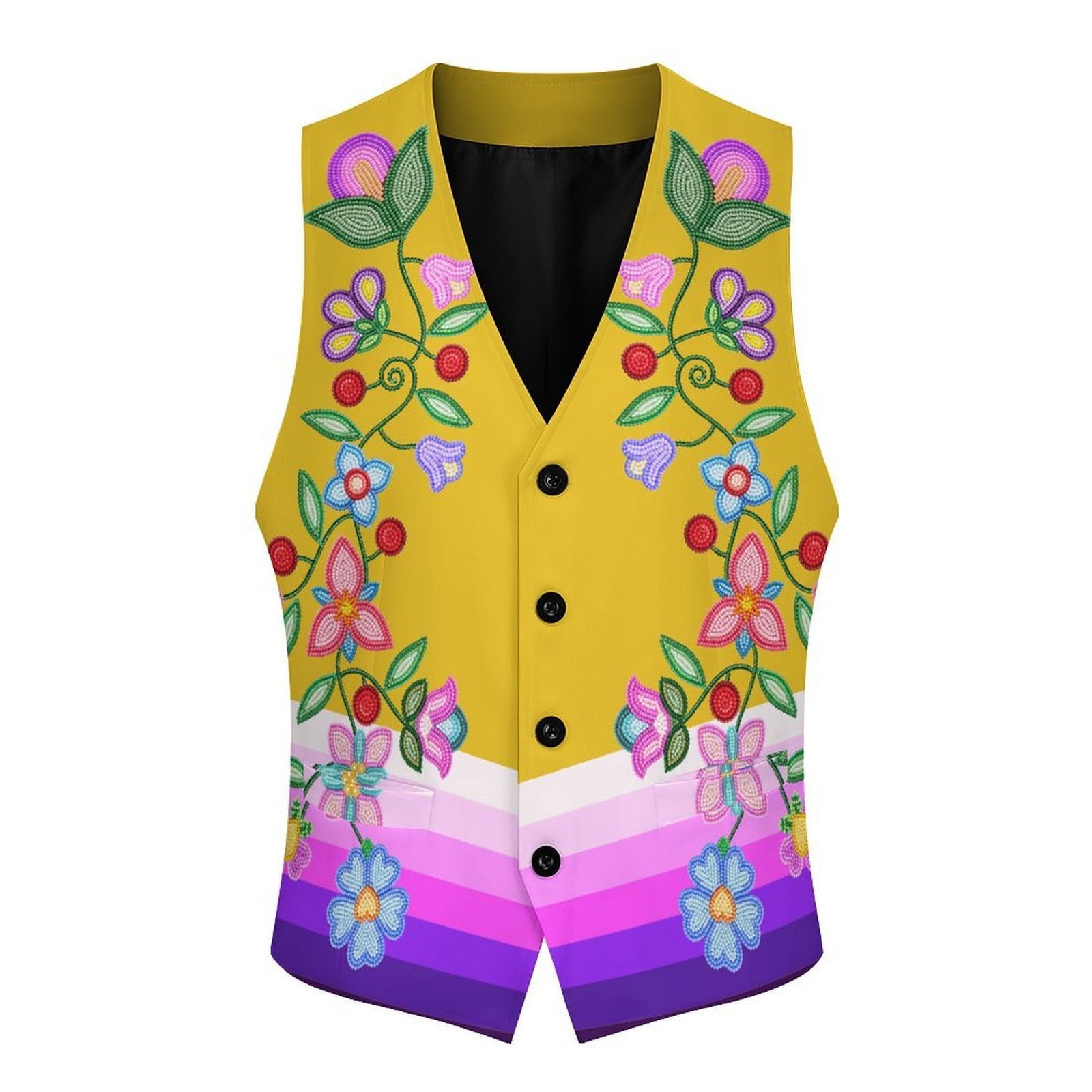 Petal Harmony Women's Sleeveless Suit Vest