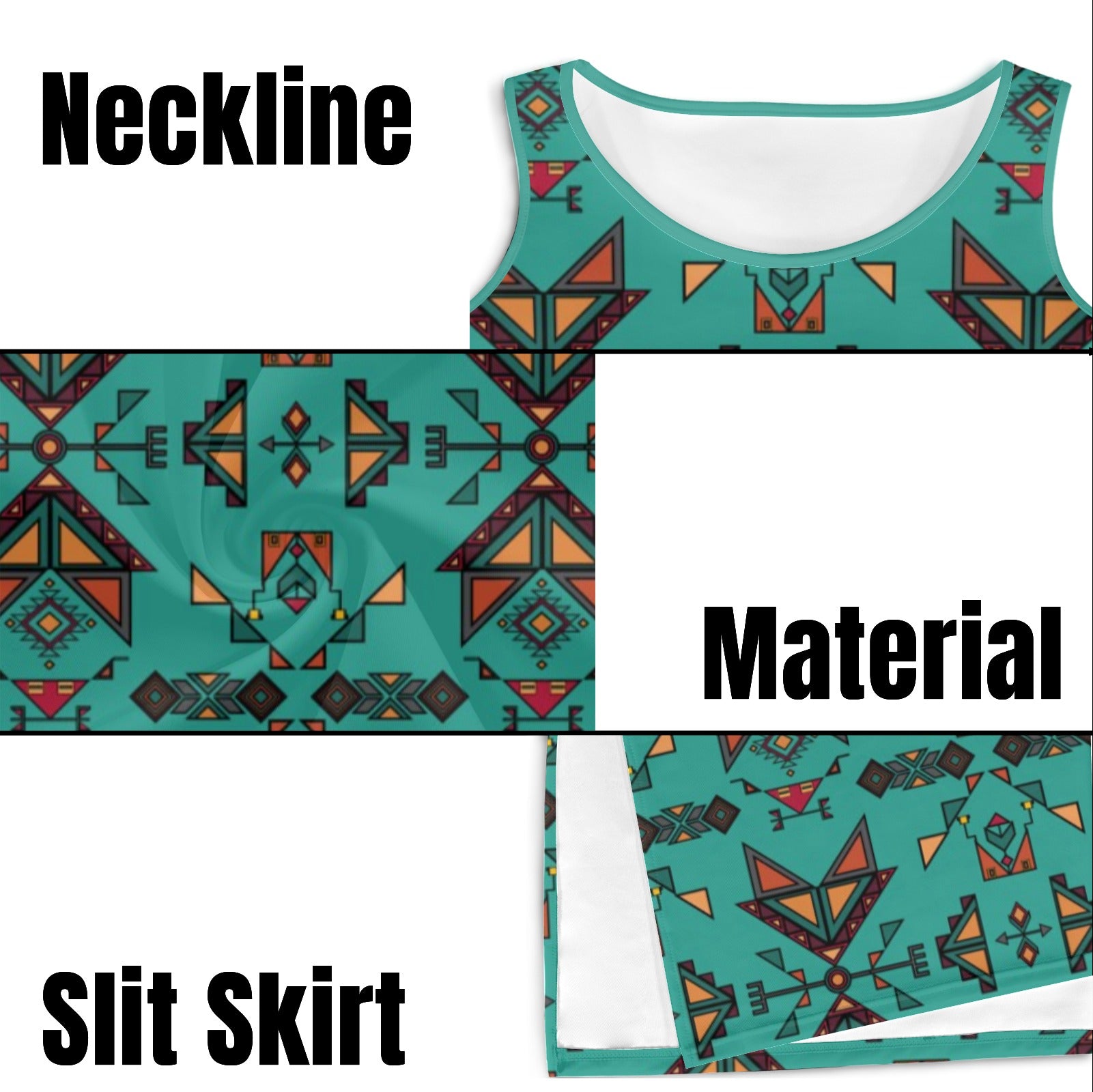 Arrow dawn Turquoise Phaedra Sleeveless Open Fork Long Dress