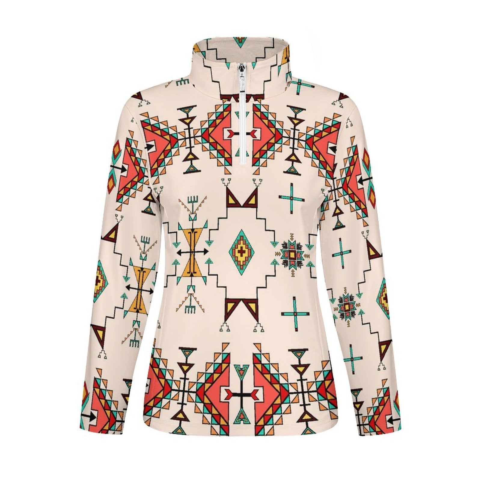 Thunder Flight Cream Long Sleeve Yoga Shirt