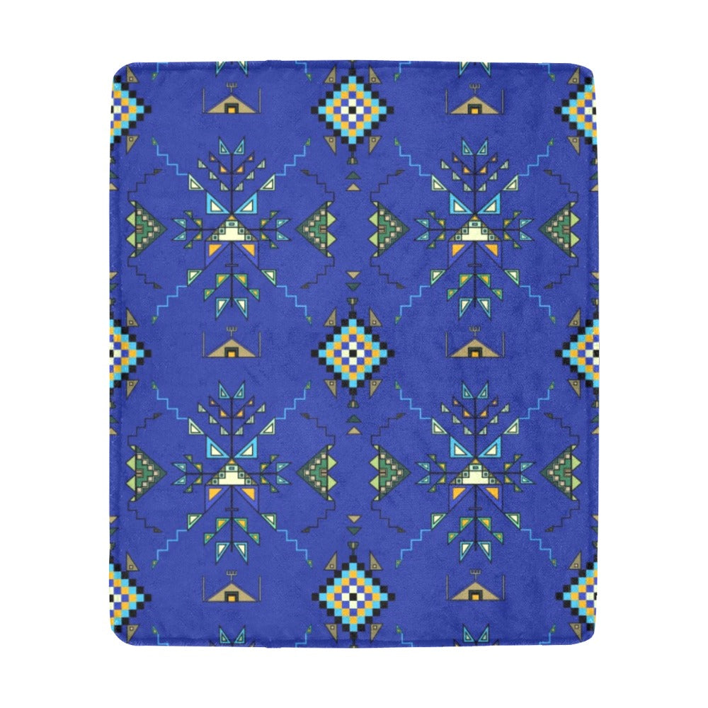 Bear Shield Dark Blue Ultra-Soft Micro Fleece Blanket 50"x60"