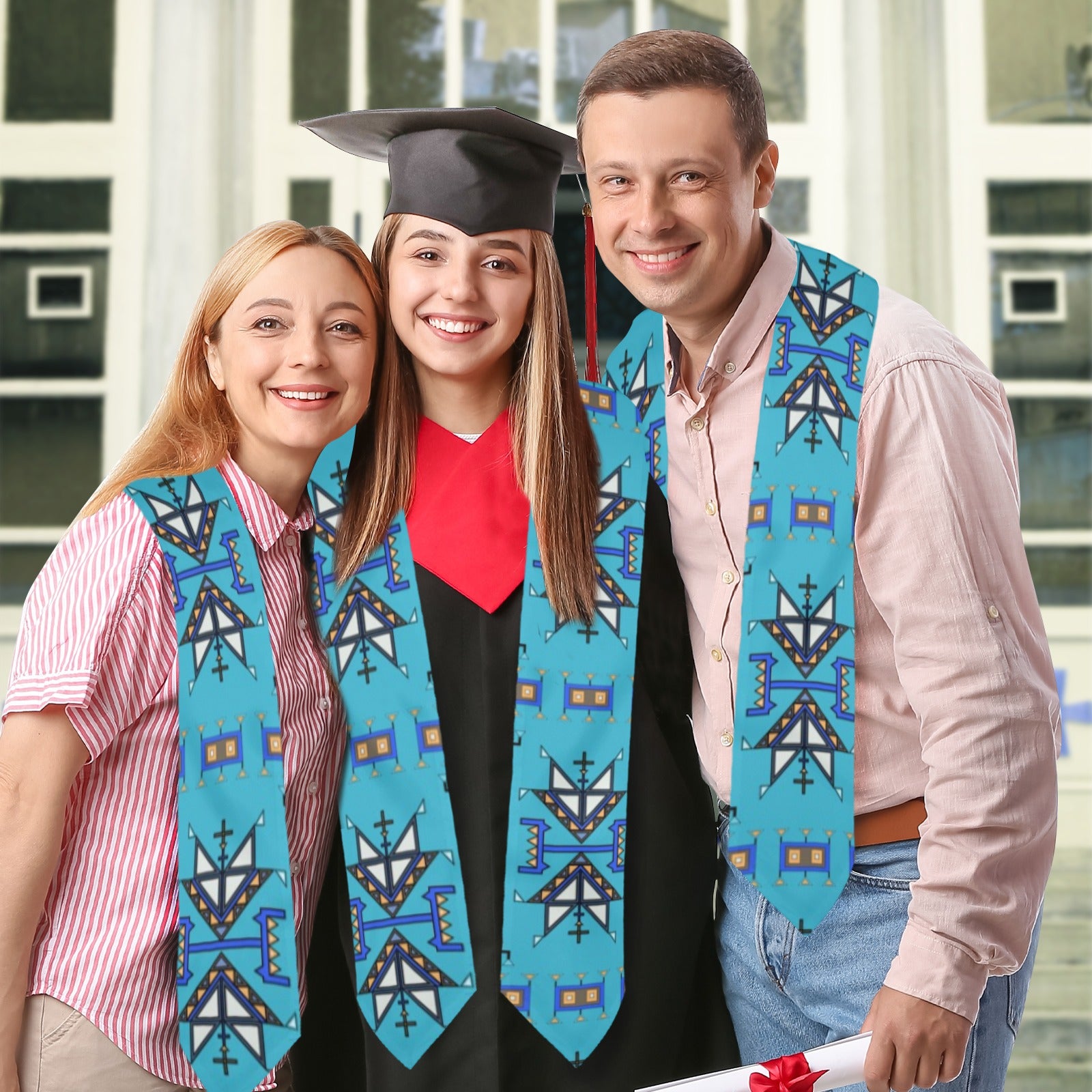 Eagle Strike Blue Graduation Stole