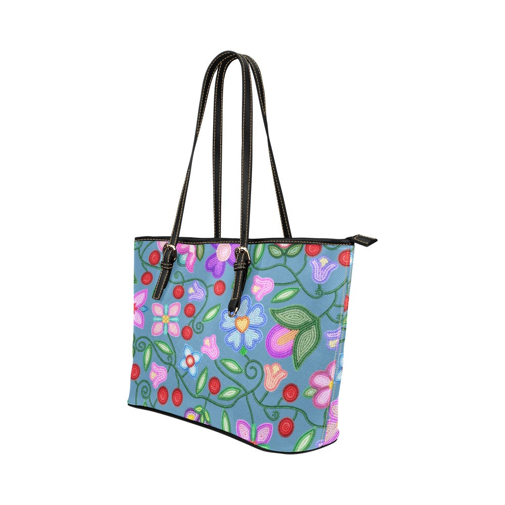 Petal Harmony River Leather Tote Bag/Large
