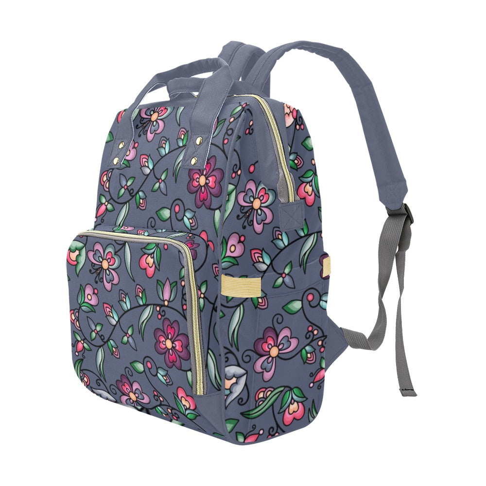 Amber Evening Garland Blue Multi-Function Diaper Backpack/Diaper Bag