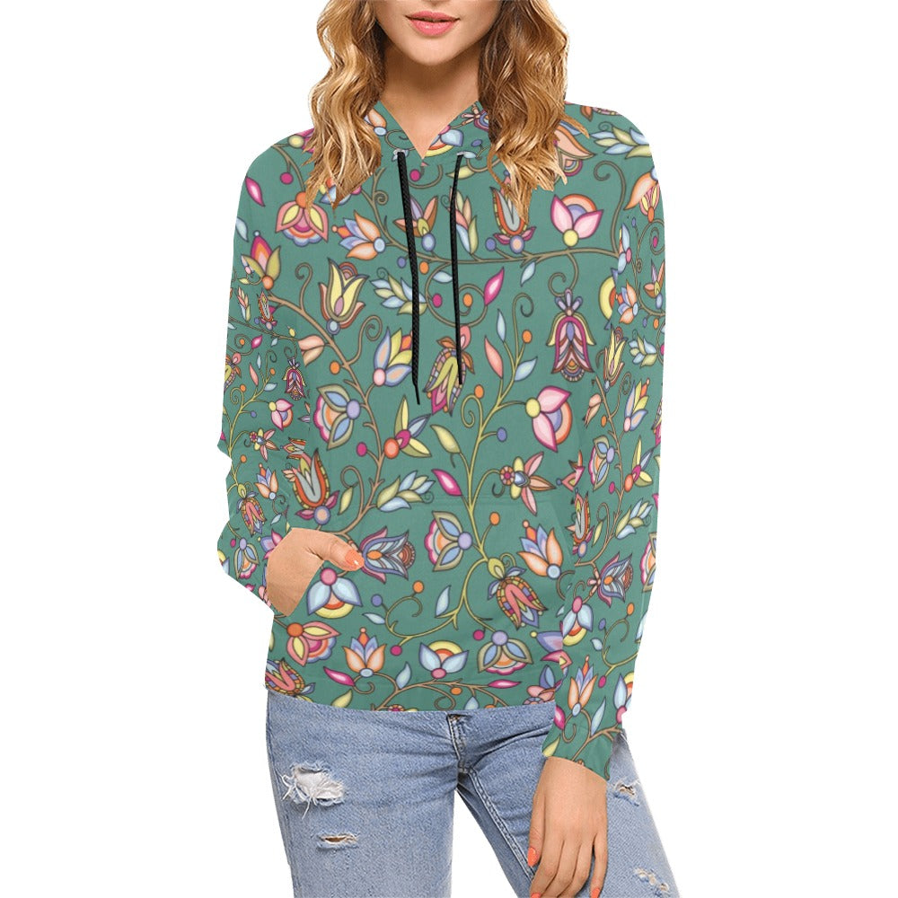 Buffalo Bloom Pond Reflection Hoodie for Women (USA Size)