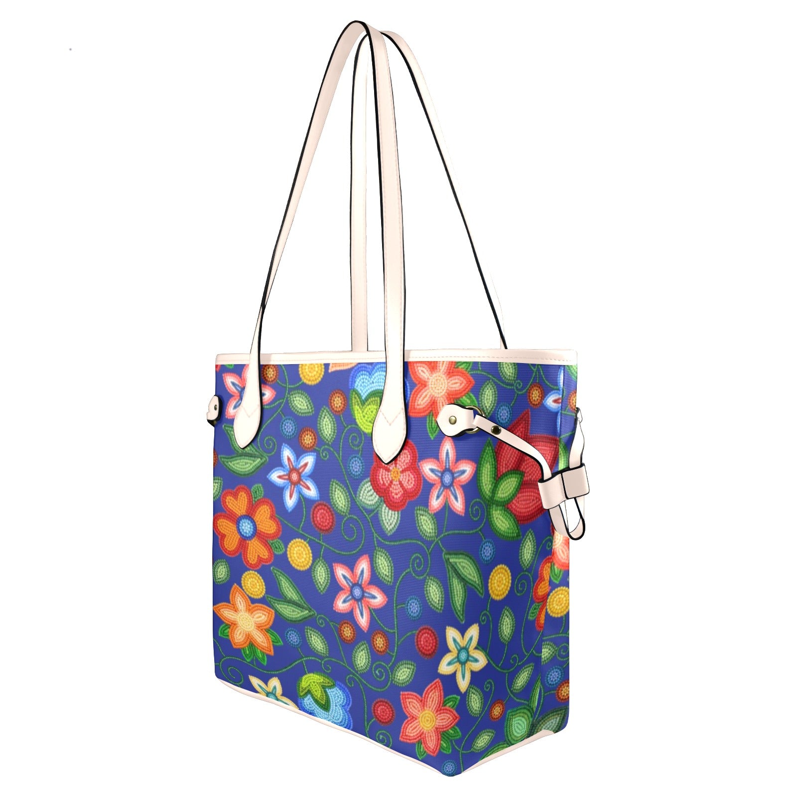 Morning Harmony Sapphire Clover Canvas Tote Bag