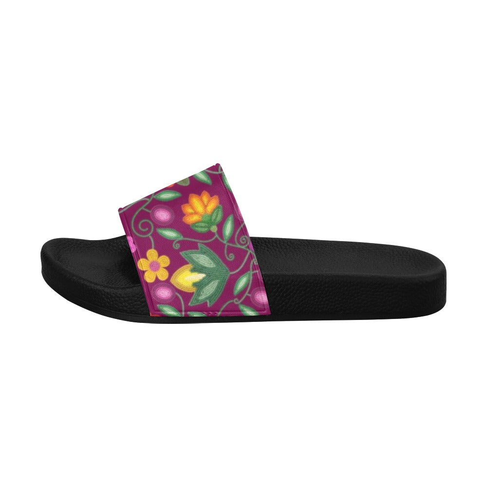 Boreal Bounty Dark Magenta Men's Slide Sandals
