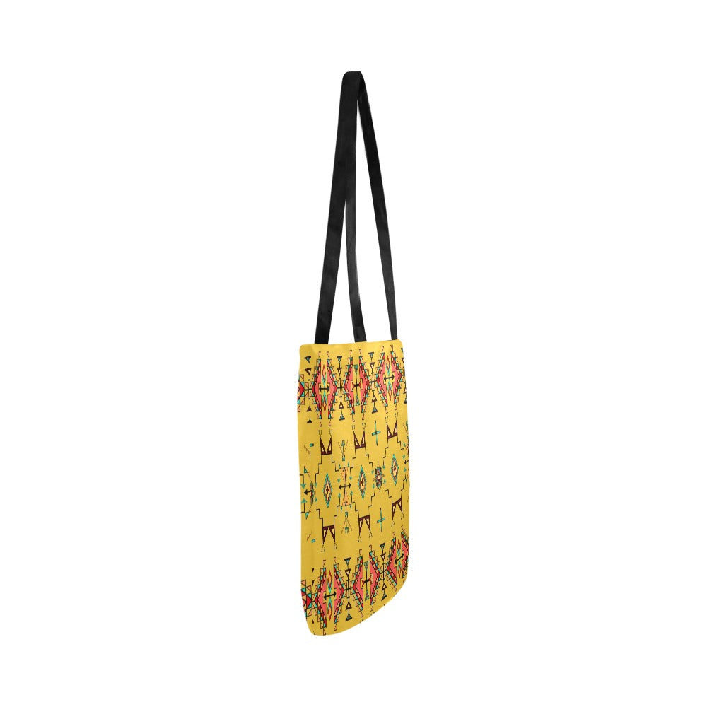 Thunder Flight Yellow Reusable Shopping Bag (Two sides)