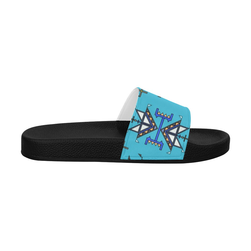 Eagle Strike Blue Women's Slide Sandals